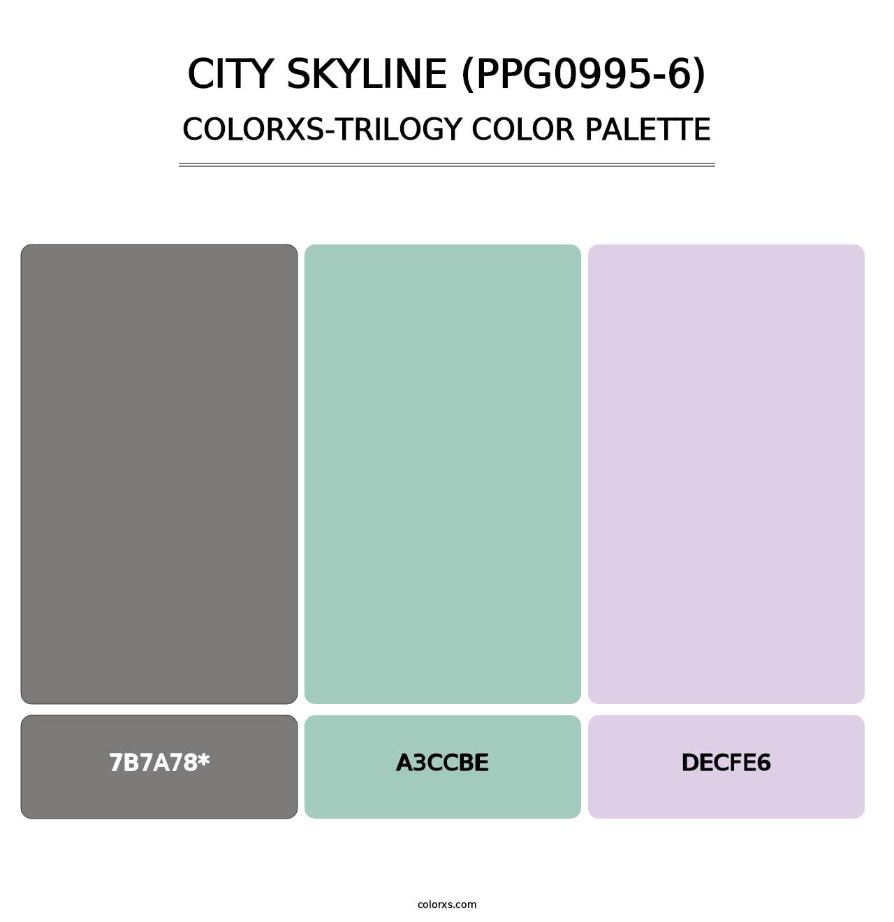 City Skyline (PPG0995-6) - Colorxs Trilogy Palette