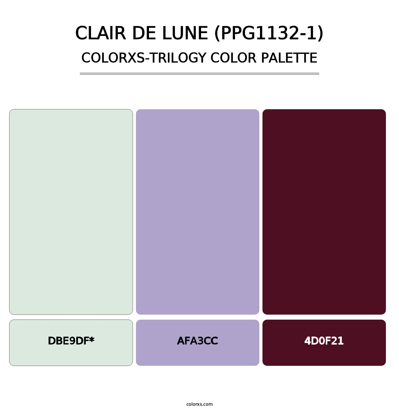 Clair De Lune (PPG1132-1) - Colorxs Trilogy Palette