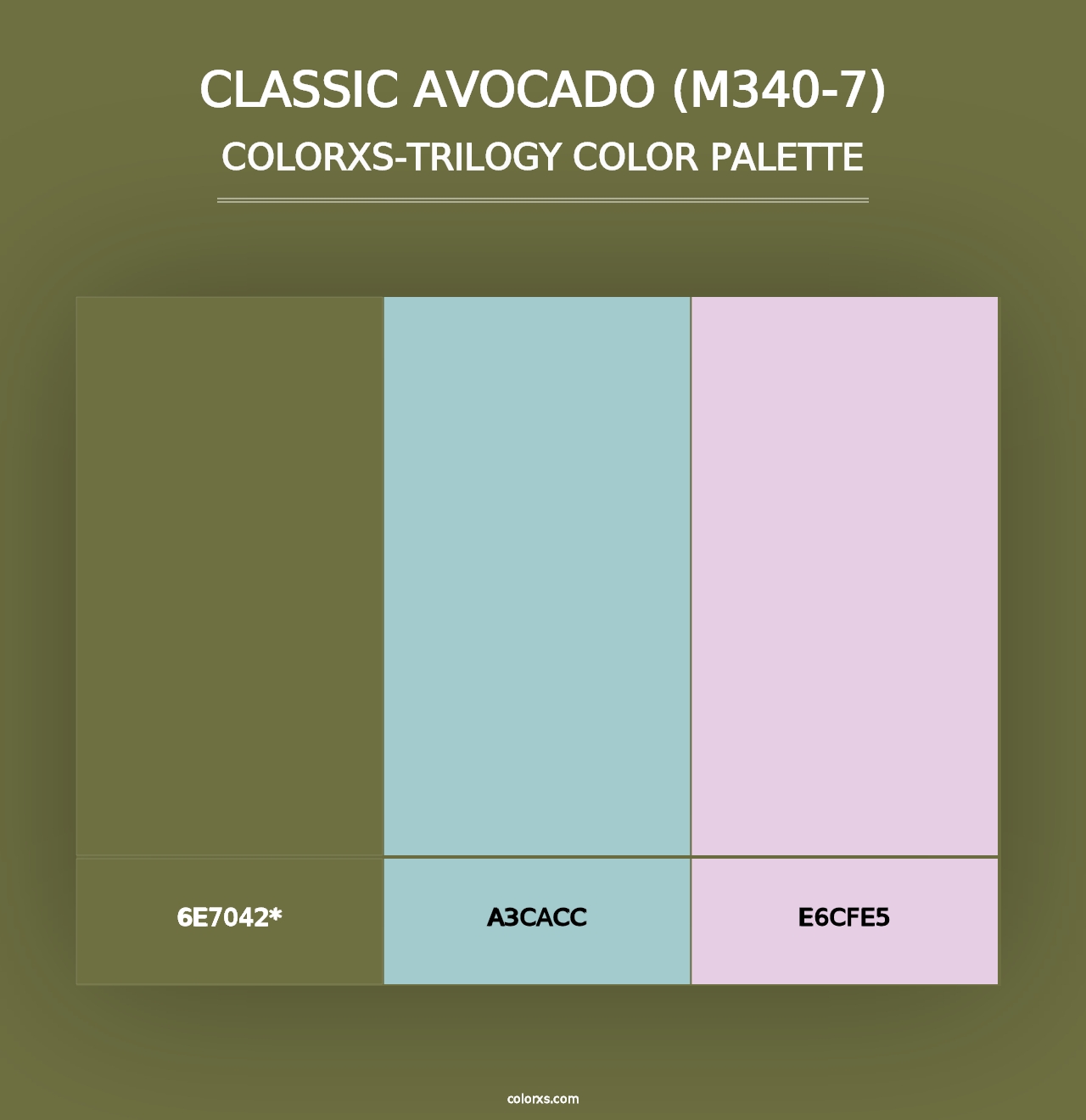 Classic Avocado (M340-7) - Colorxs Trilogy Palette