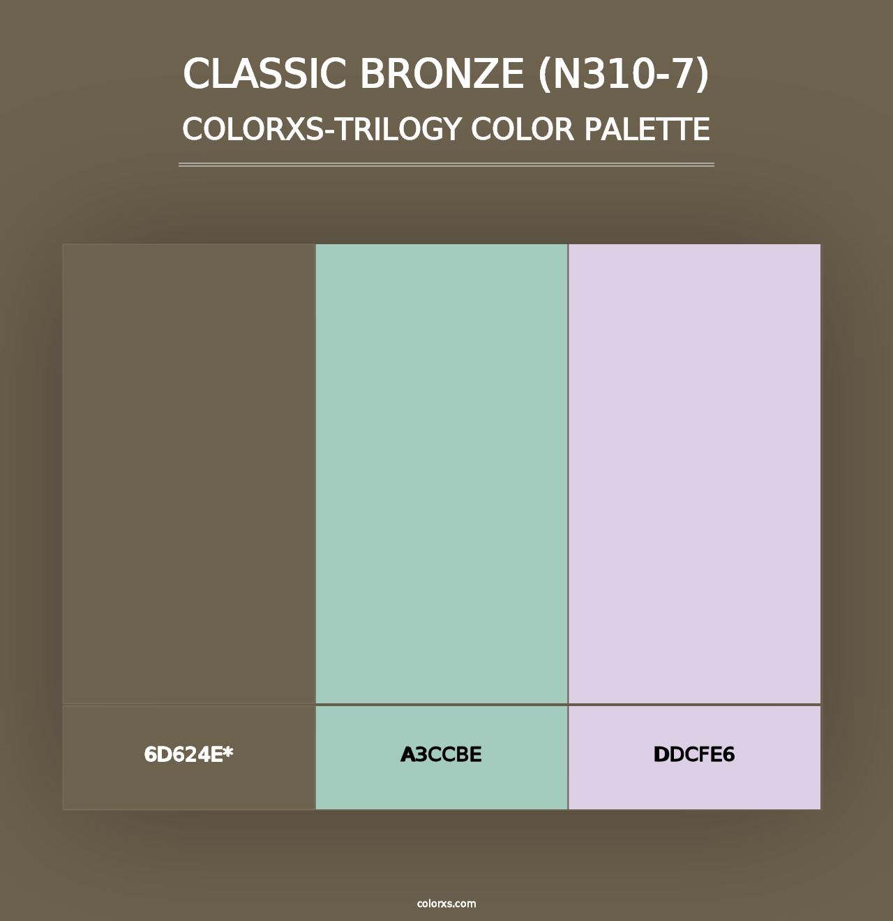 Classic Bronze (N310-7) - Colorxs Trilogy Palette