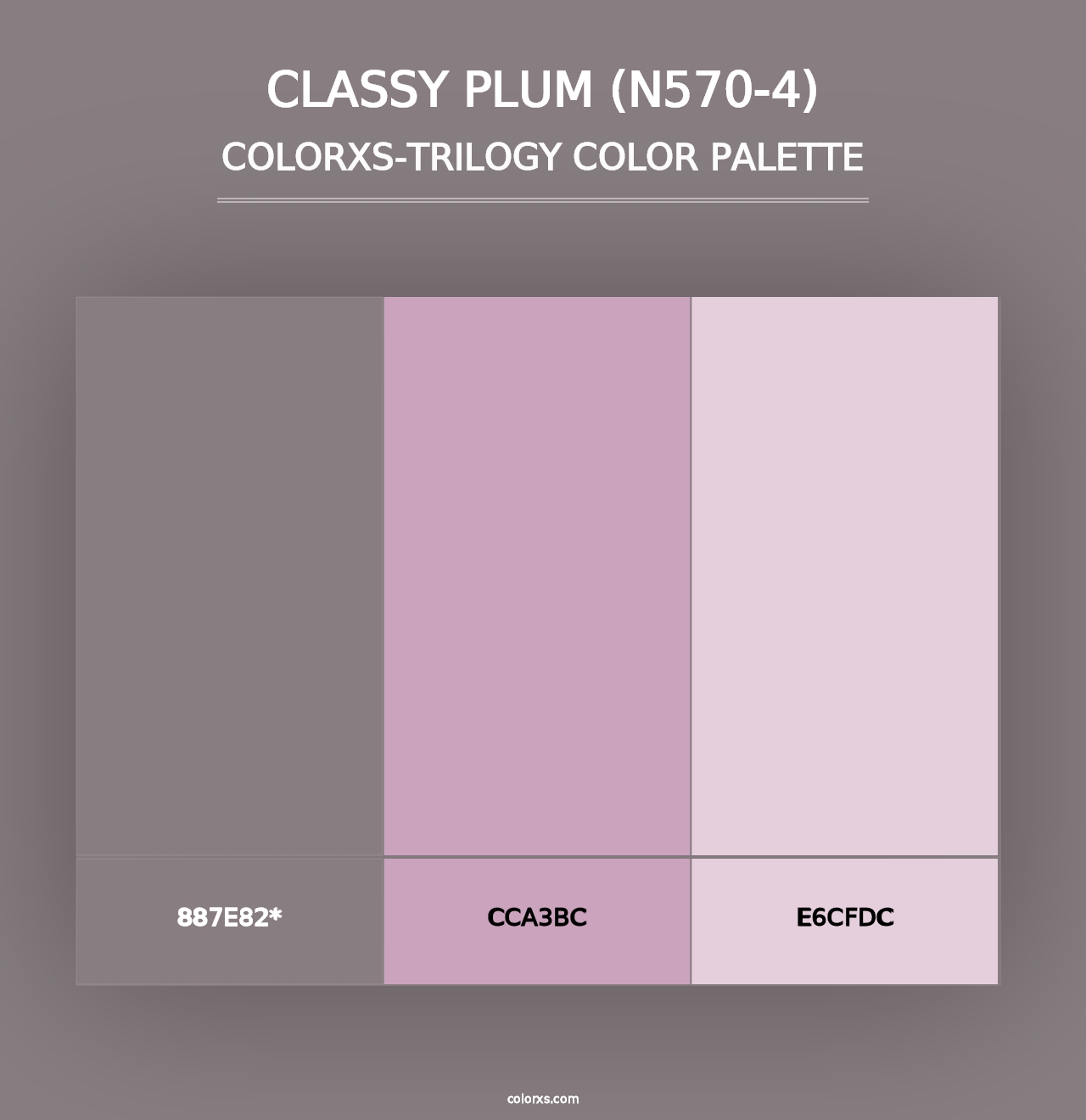 Classy Plum (N570-4) - Colorxs Trilogy Palette