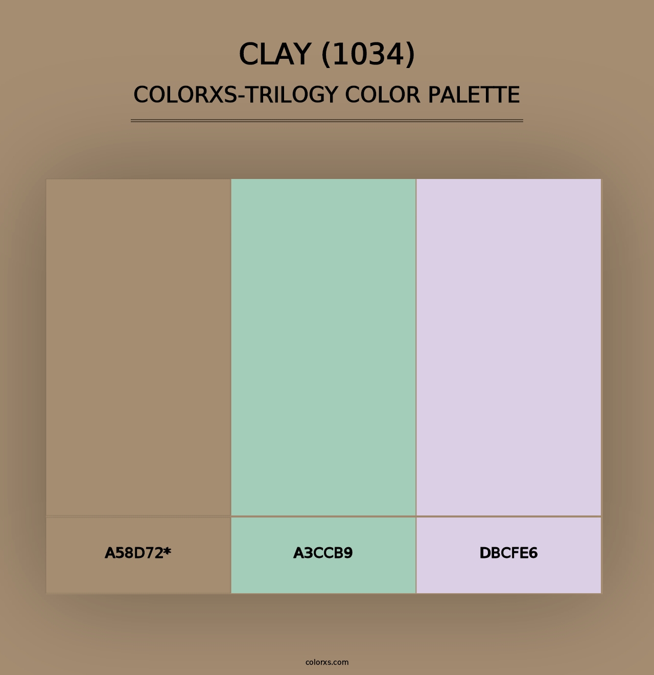 Clay (1034) - Colorxs Trilogy Palette