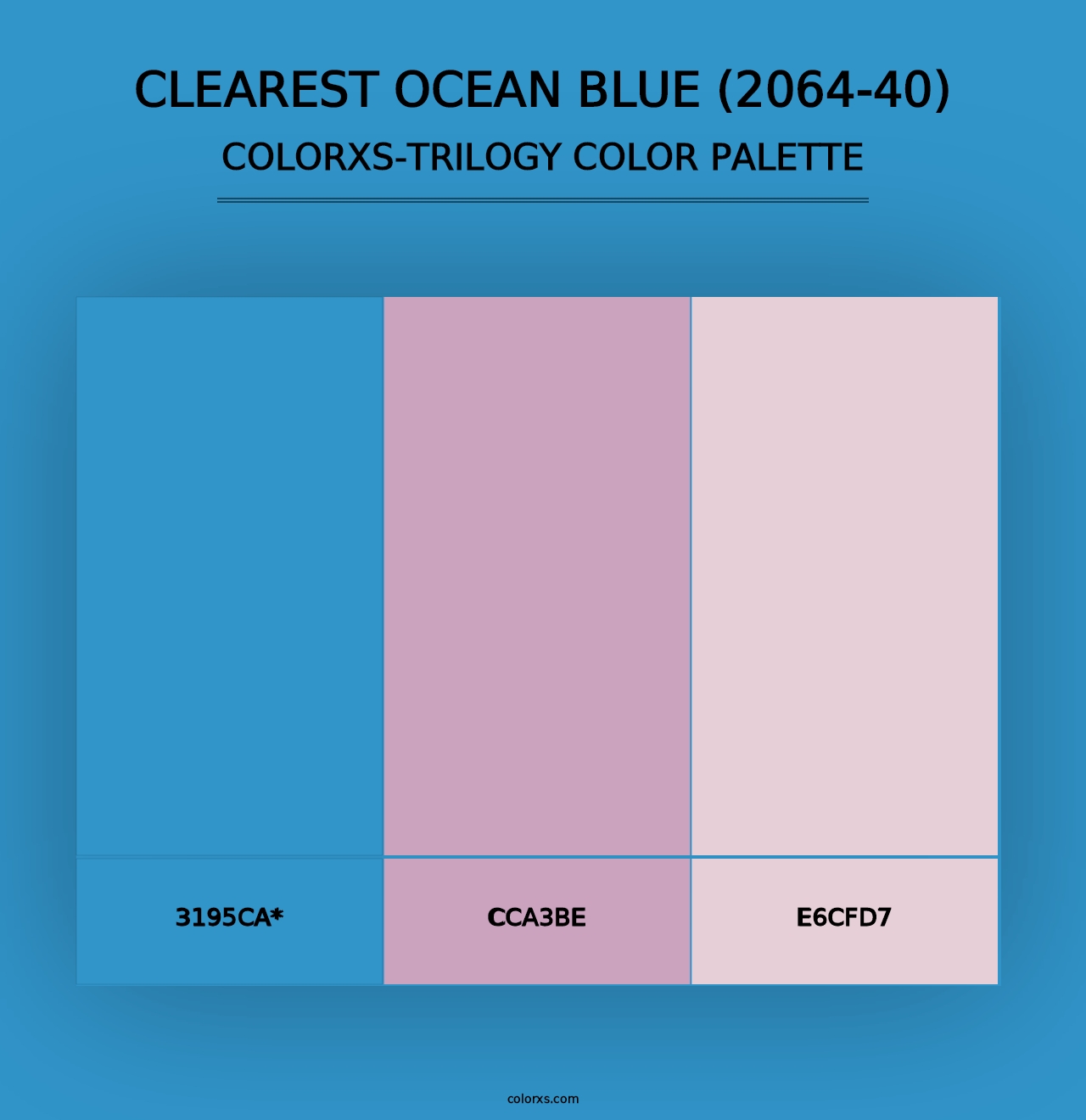 Clearest Ocean Blue (2064-40) - Colorxs Trilogy Palette