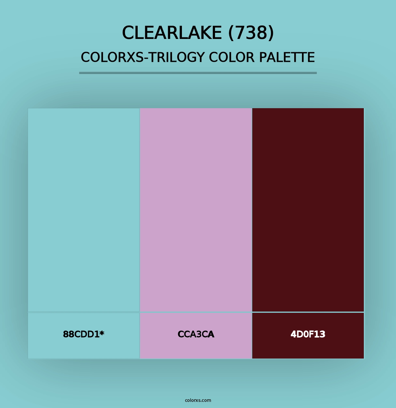 Clearlake (738) - Colorxs Trilogy Palette