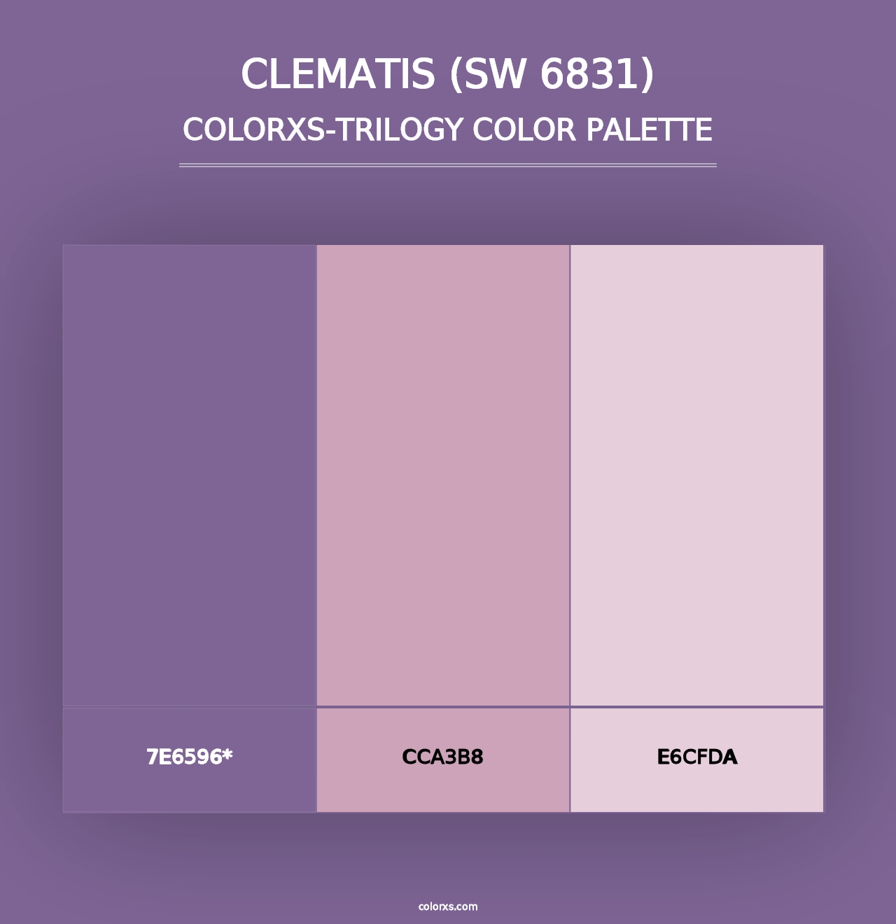 Clematis (SW 6831) - Colorxs Trilogy Palette