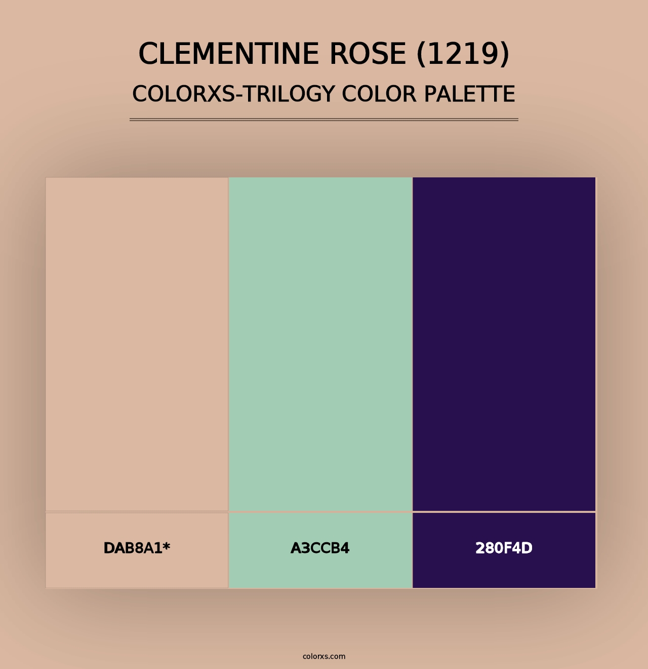 Clementine Rose (1219) - Colorxs Trilogy Palette