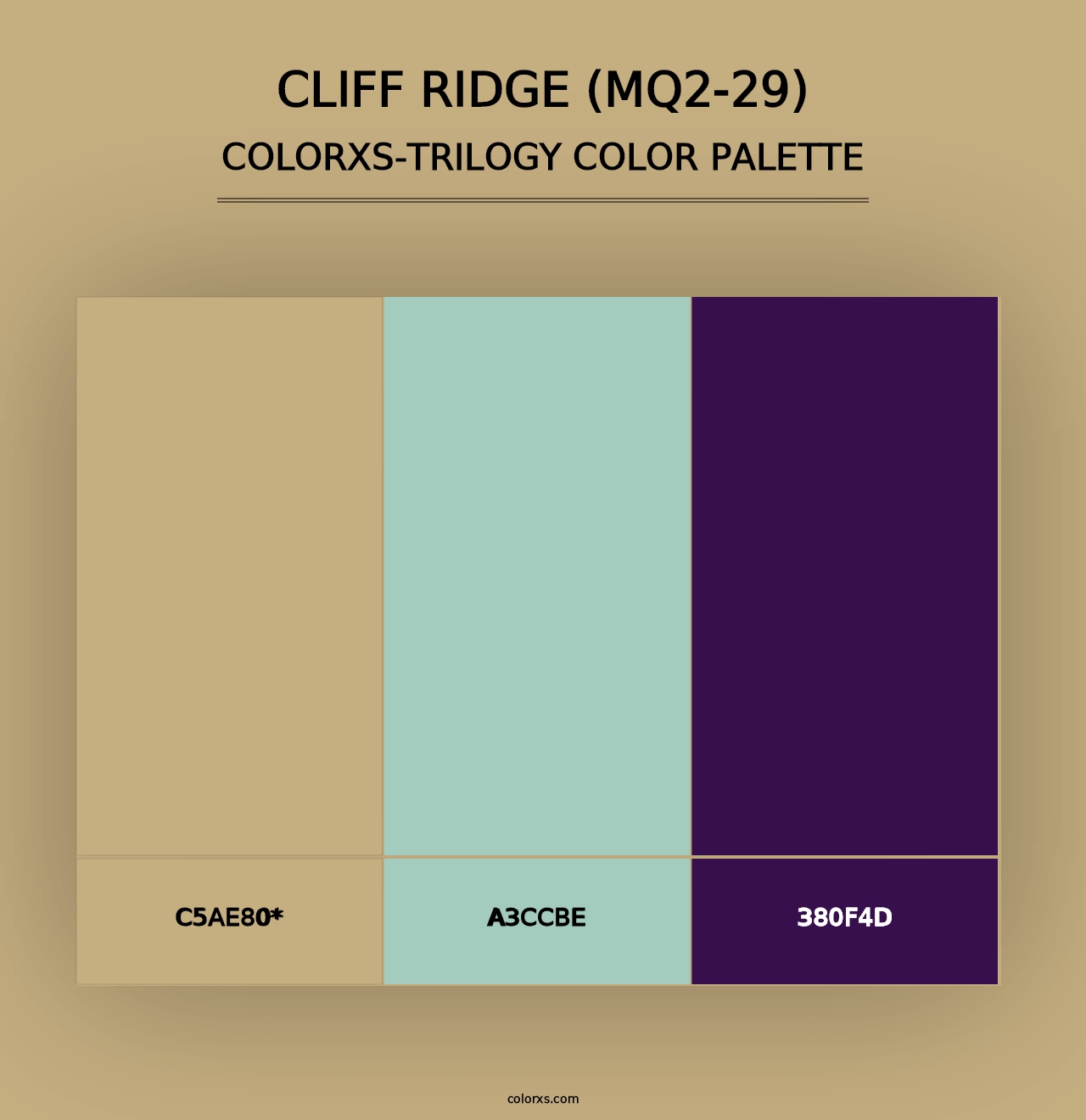 Cliff Ridge (MQ2-29) - Colorxs Trilogy Palette