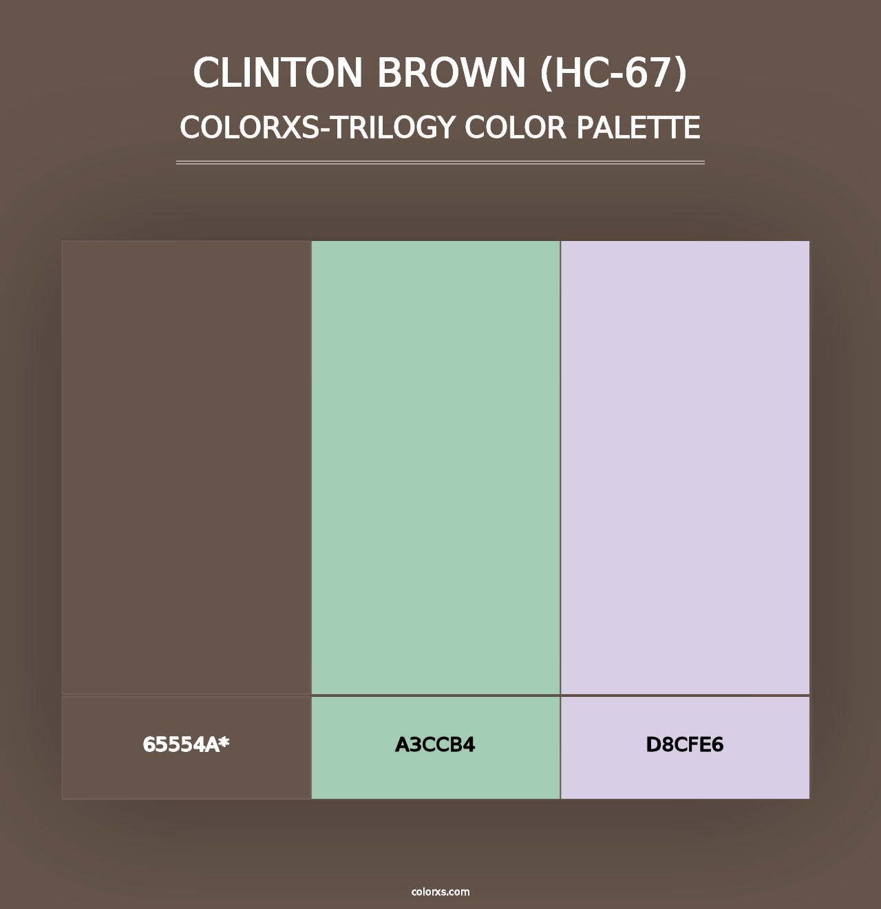 Clinton Brown (HC-67) - Colorxs Trilogy Palette