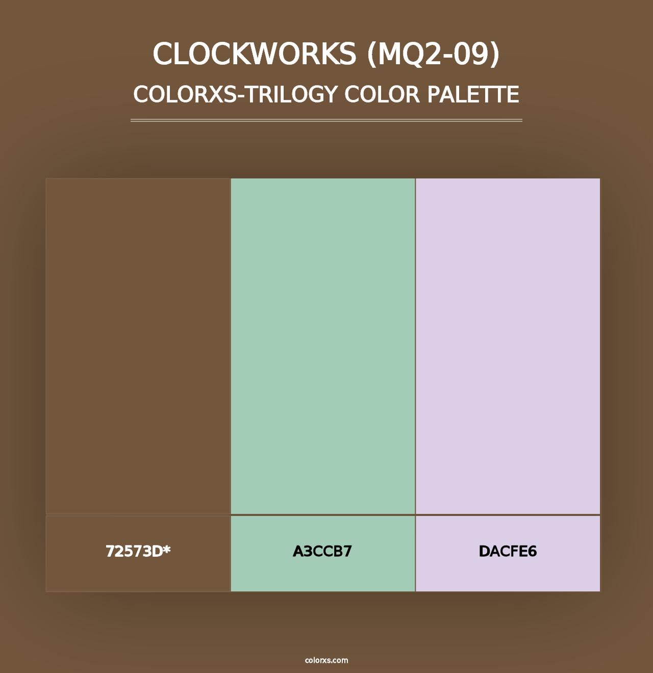 Clockworks (MQ2-09) - Colorxs Trilogy Palette