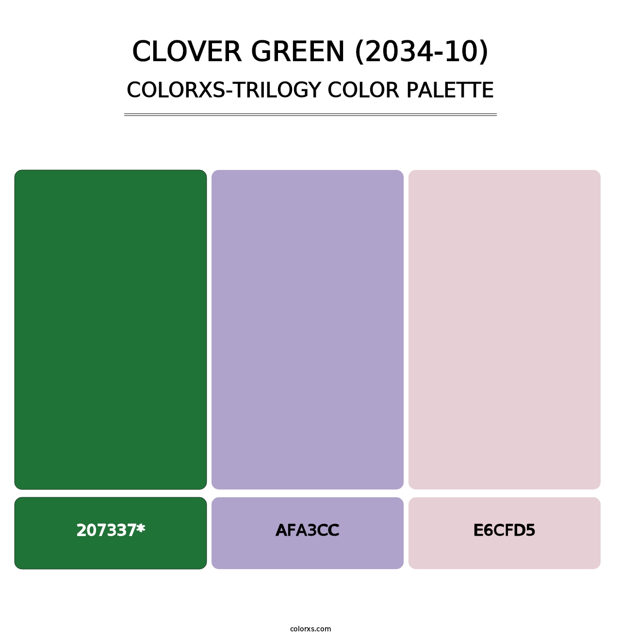 Clover Green (2034-10) - Colorxs Trilogy Palette