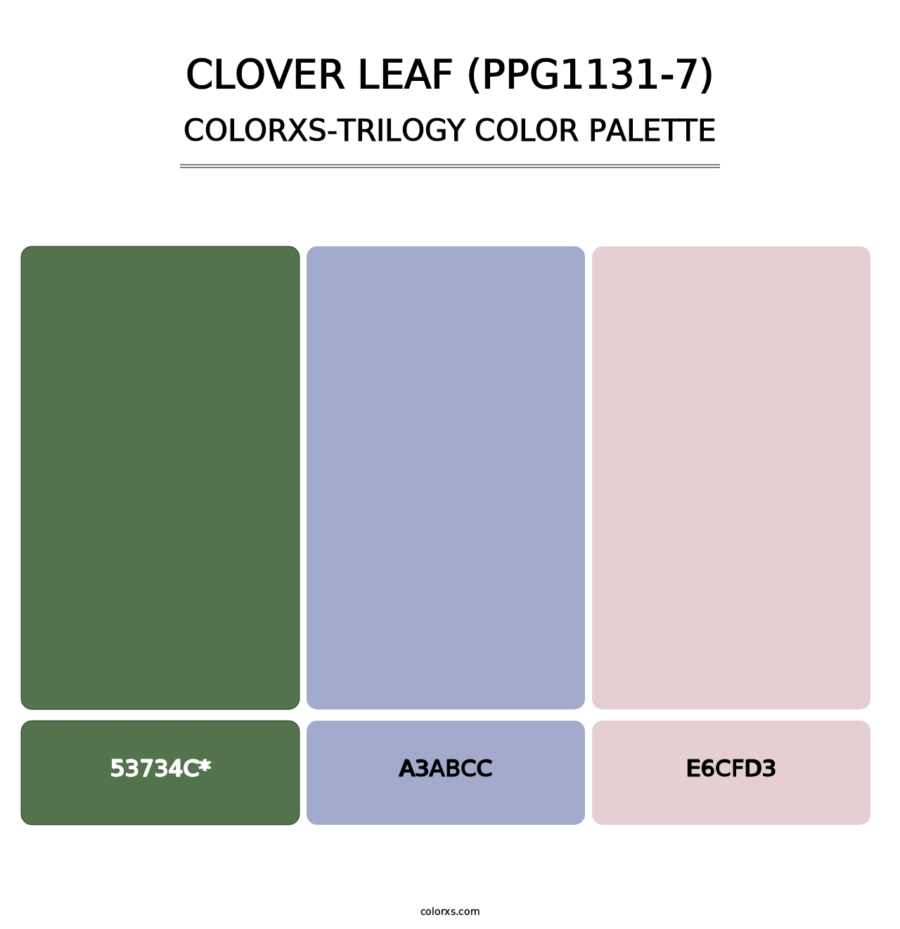 Clover Leaf (PPG1131-7) - Colorxs Trilogy Palette