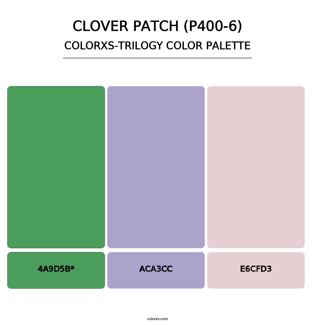 Clover Patch (P400-6) - Colorxs Trilogy Palette