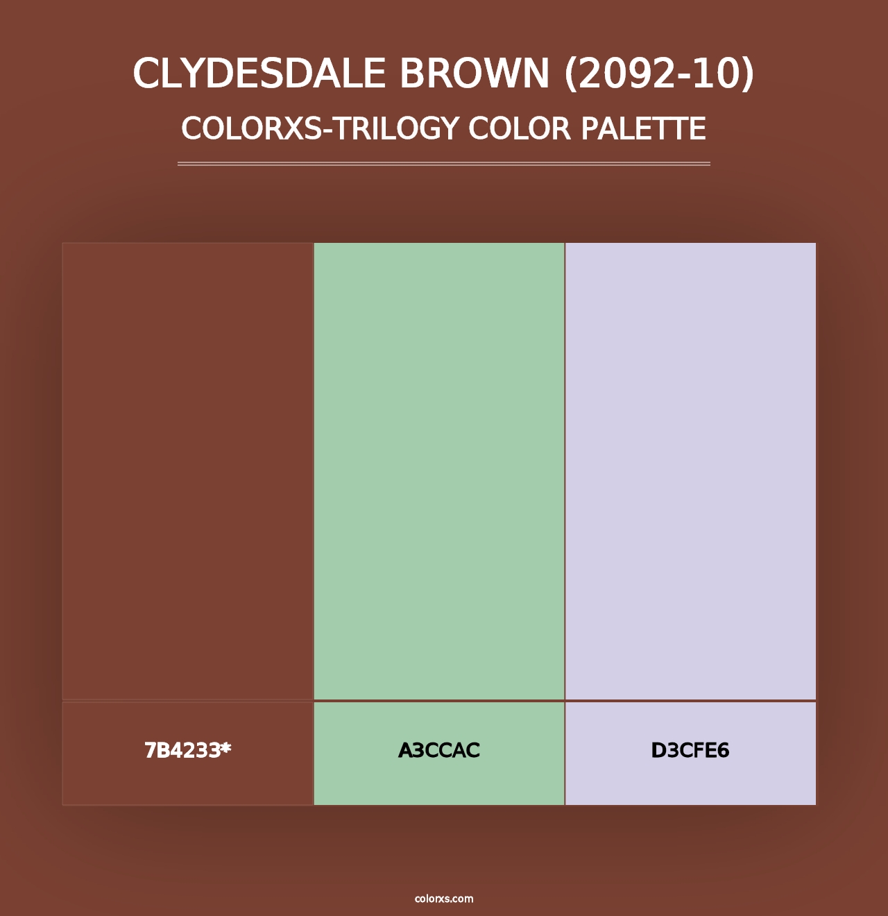 Clydesdale Brown (2092-10) - Colorxs Trilogy Palette