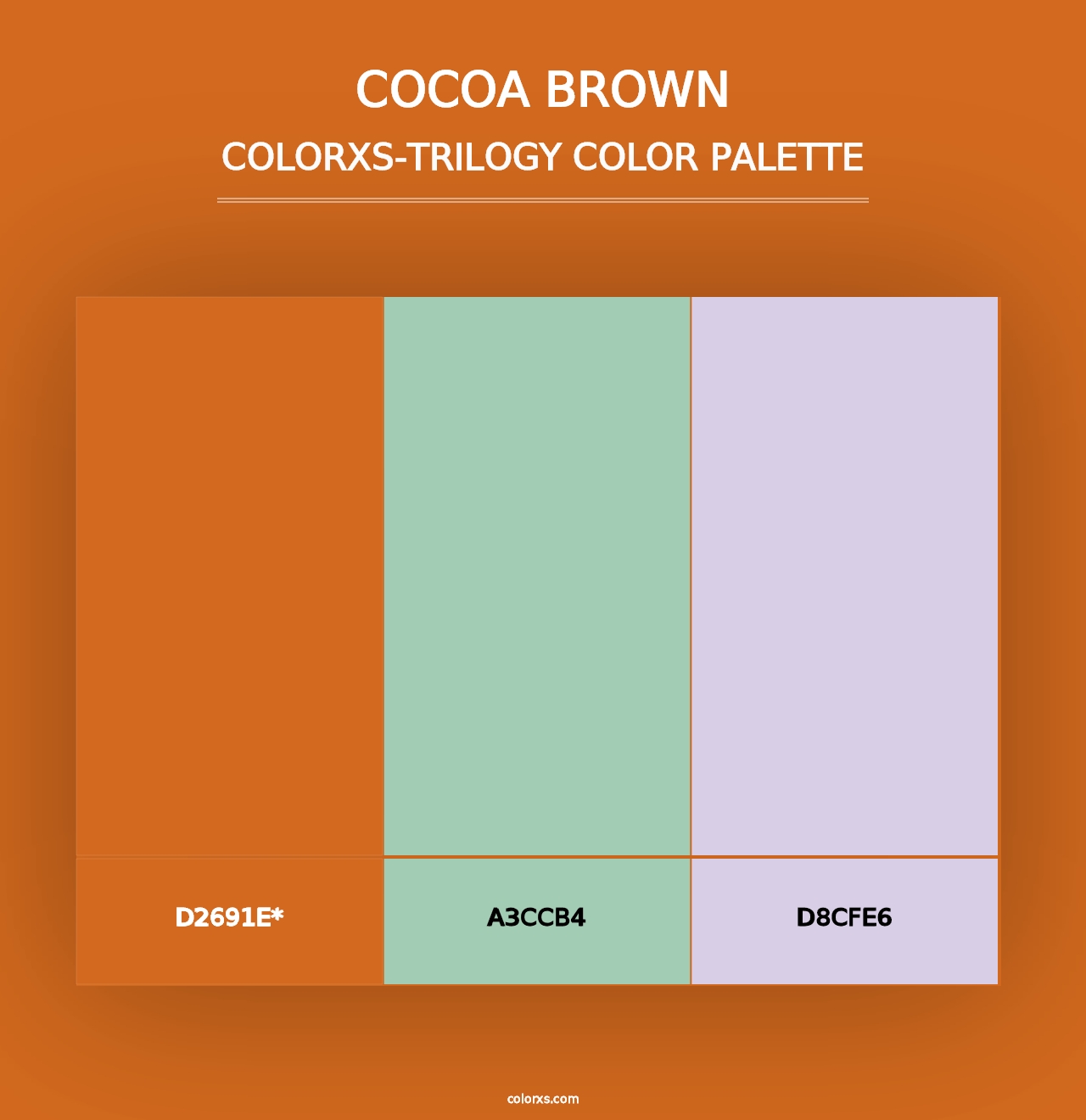 Cocoa Brown - Colorxs Trilogy Palette