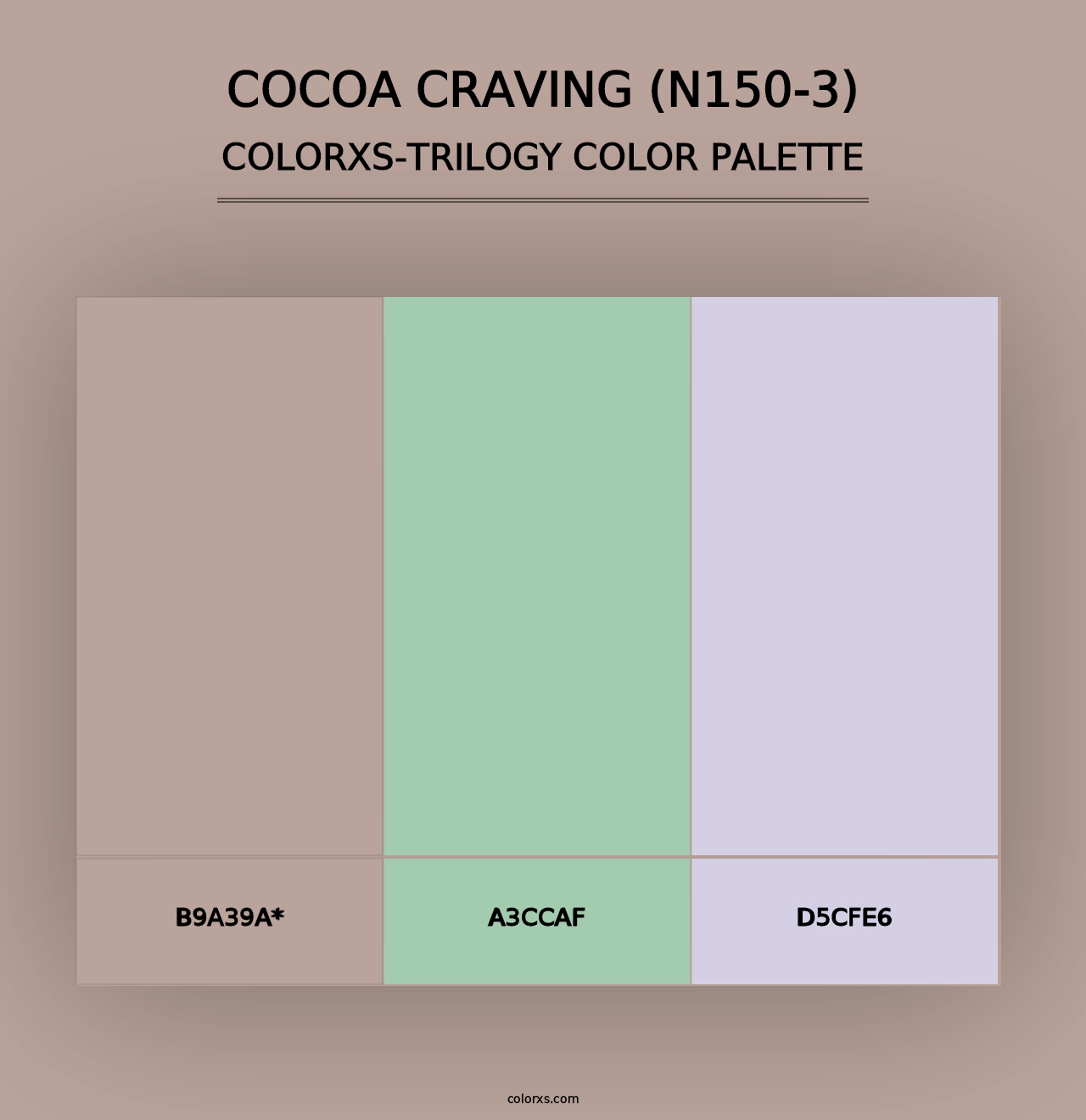 Cocoa Craving (N150-3) - Colorxs Trilogy Palette