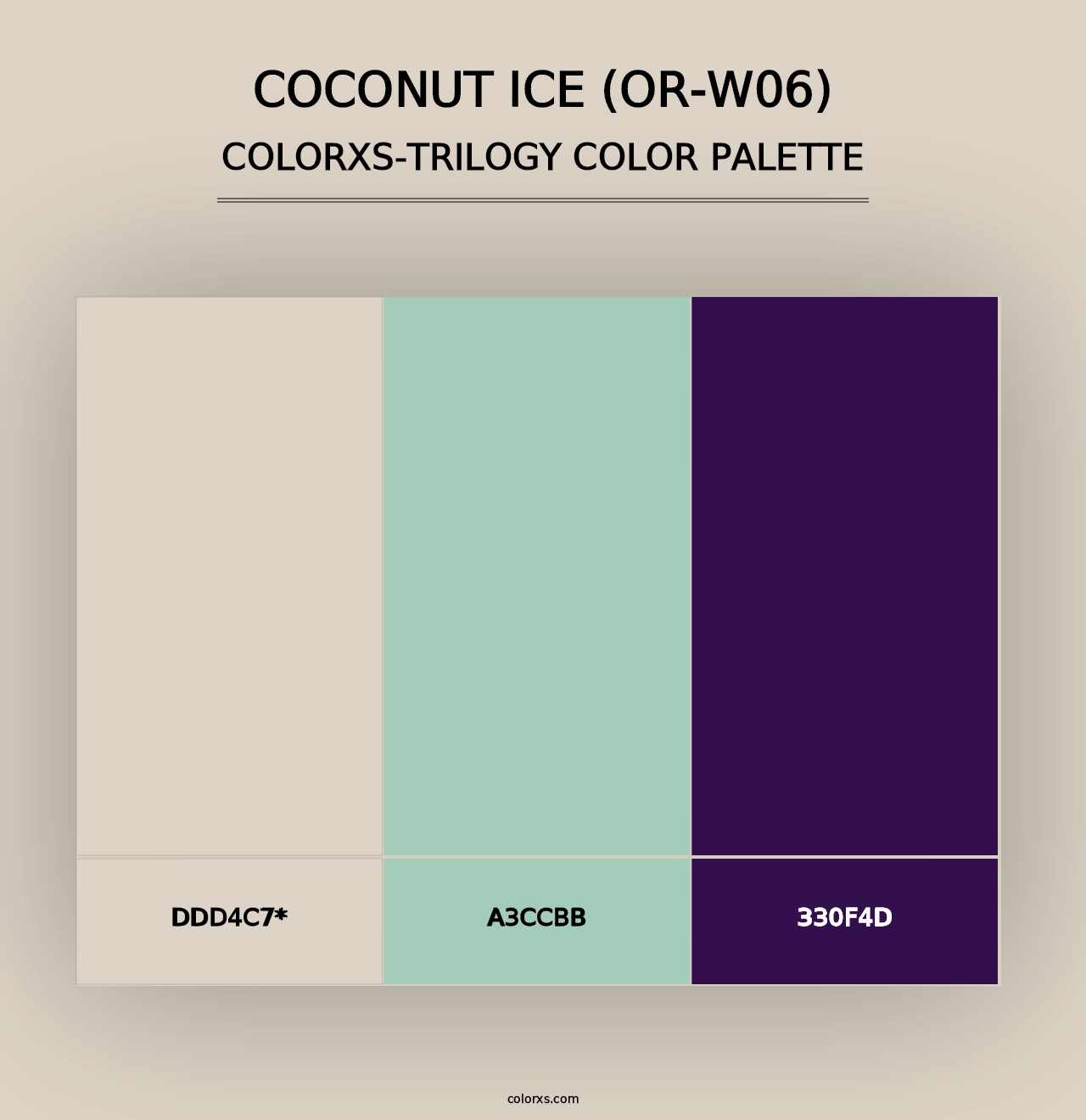 Coconut Ice (OR-W06) - Colorxs Trilogy Palette