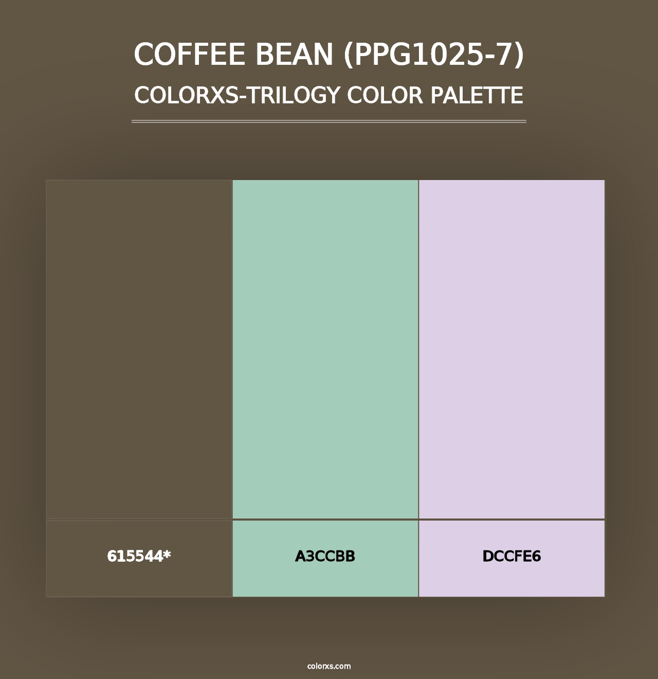 Coffee Bean (PPG1025-7) - Colorxs Trilogy Palette