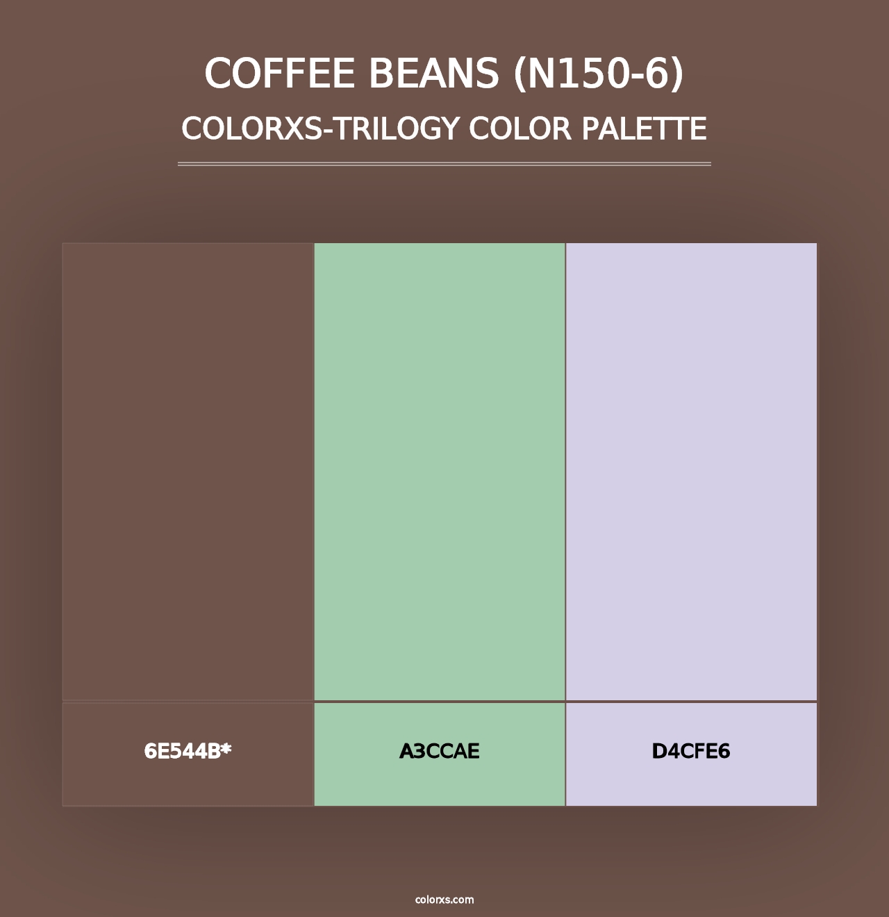 Coffee Beans (N150-6) - Colorxs Trilogy Palette