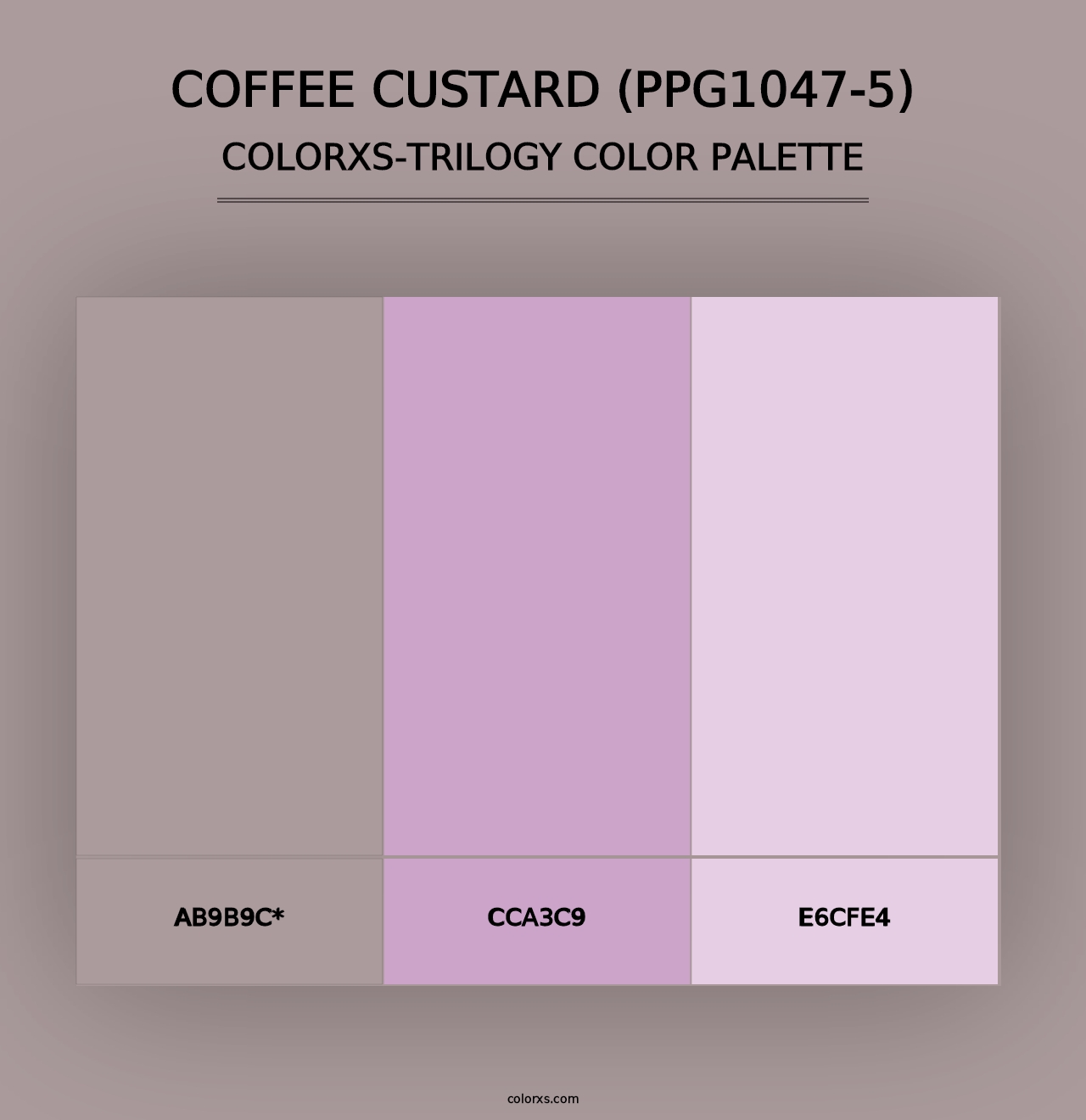 Coffee Custard (PPG1047-5) - Colorxs Trilogy Palette