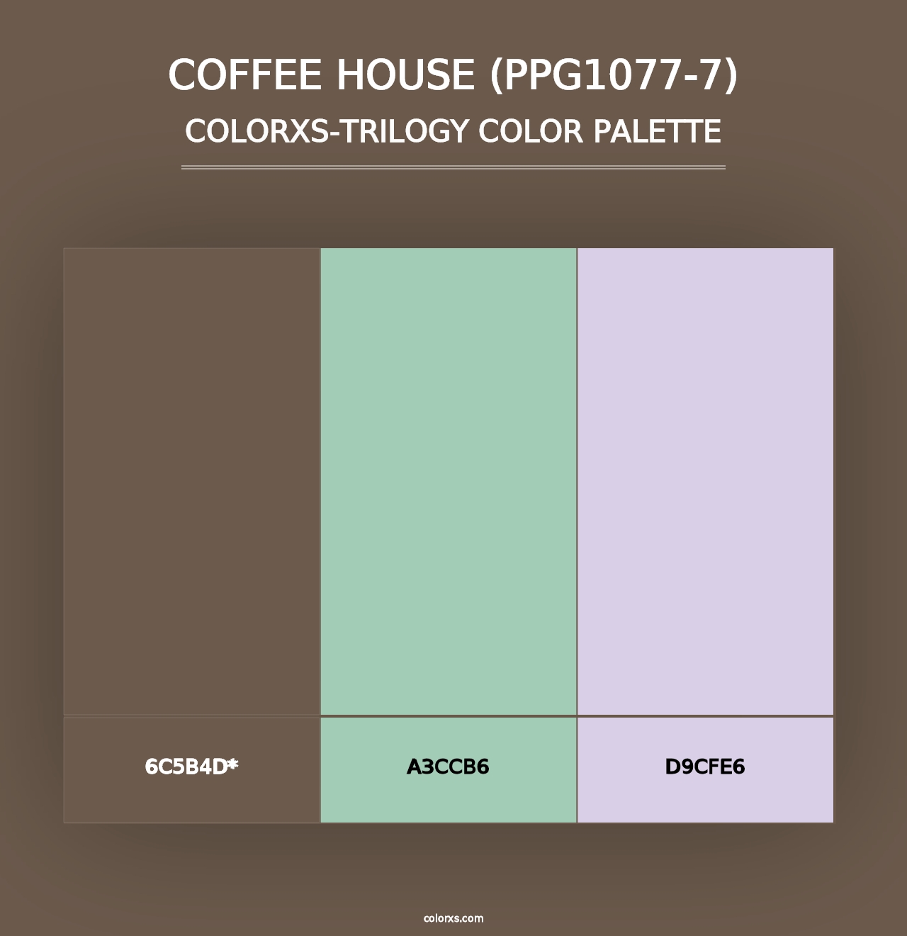 Coffee House (PPG1077-7) - Colorxs Trilogy Palette