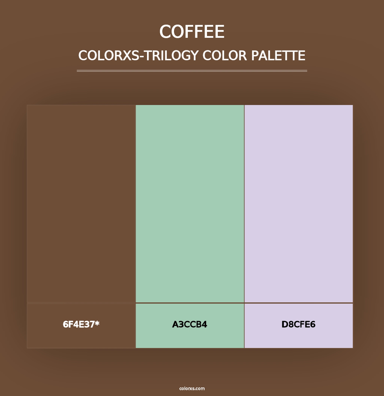 Coffee - Colorxs Trilogy Palette