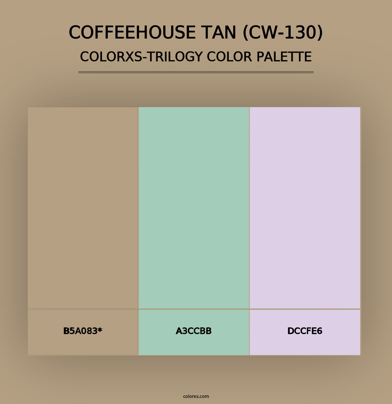 Coffeehouse Tan (CW-130) - Colorxs Trilogy Palette