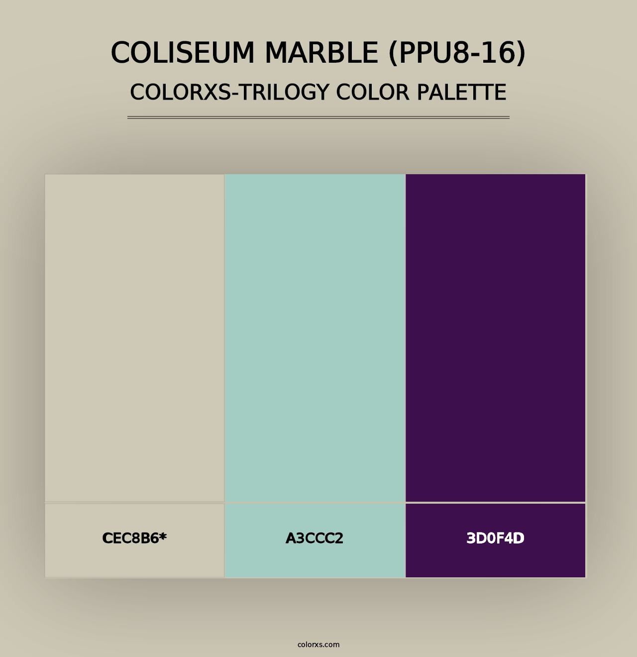 Coliseum Marble (PPU8-16) - Colorxs Trilogy Palette