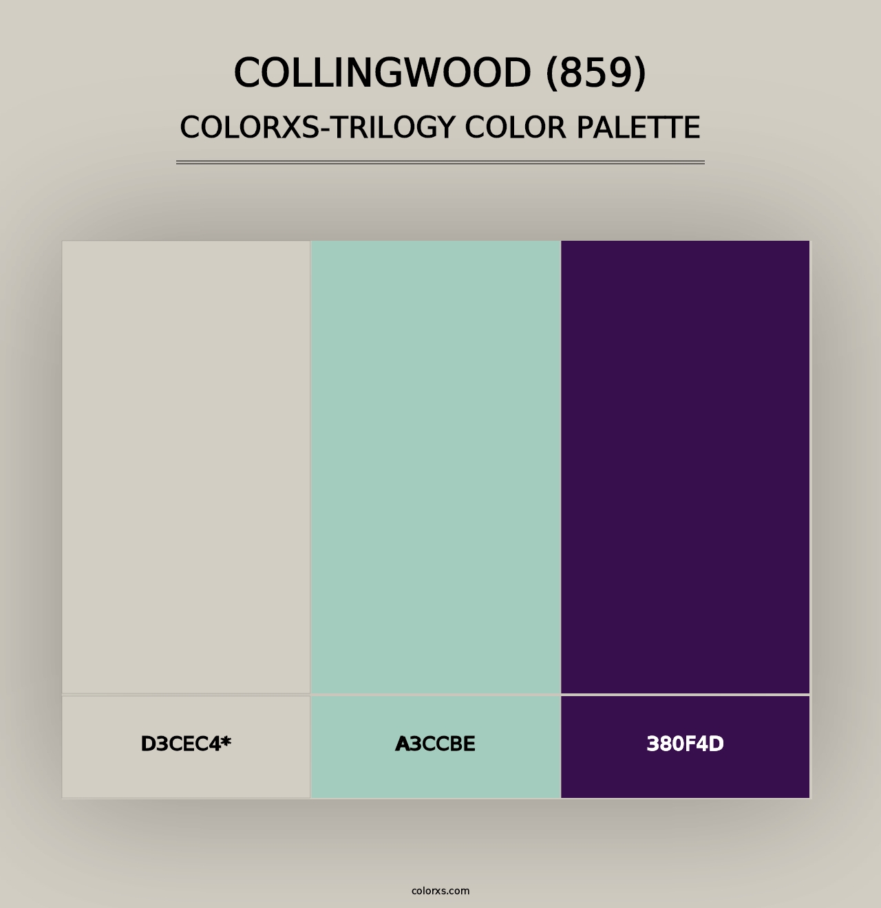 Collingwood (859) - Colorxs Trilogy Palette