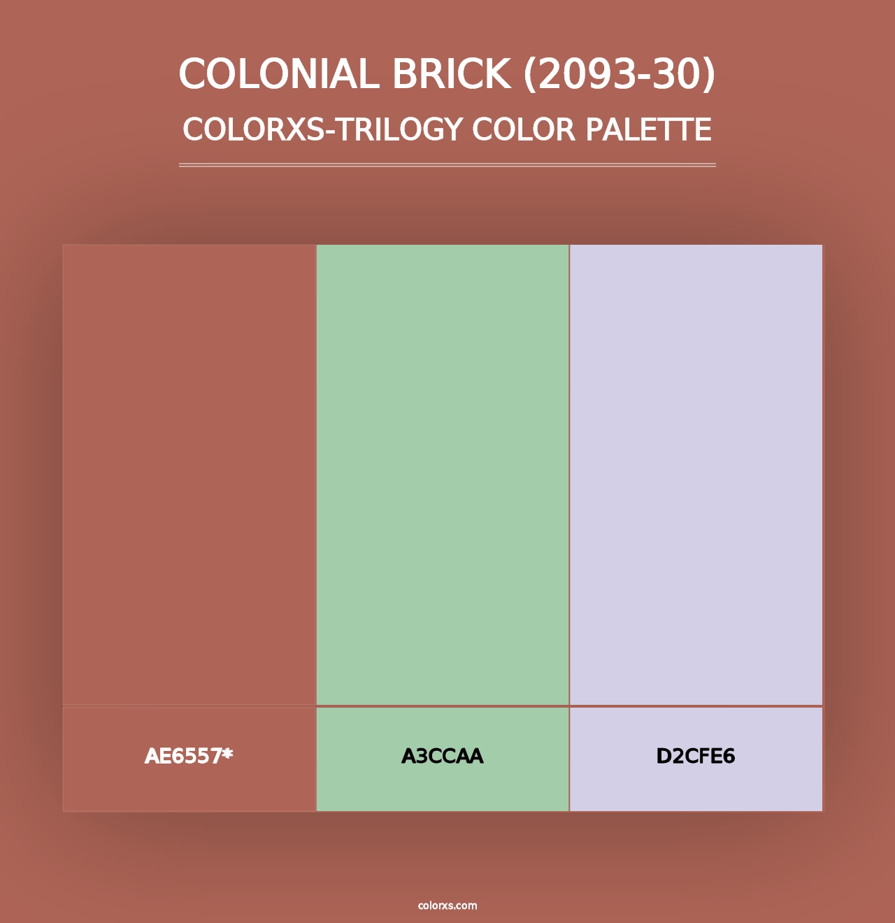 Colonial Brick (2093-30) - Colorxs Trilogy Palette