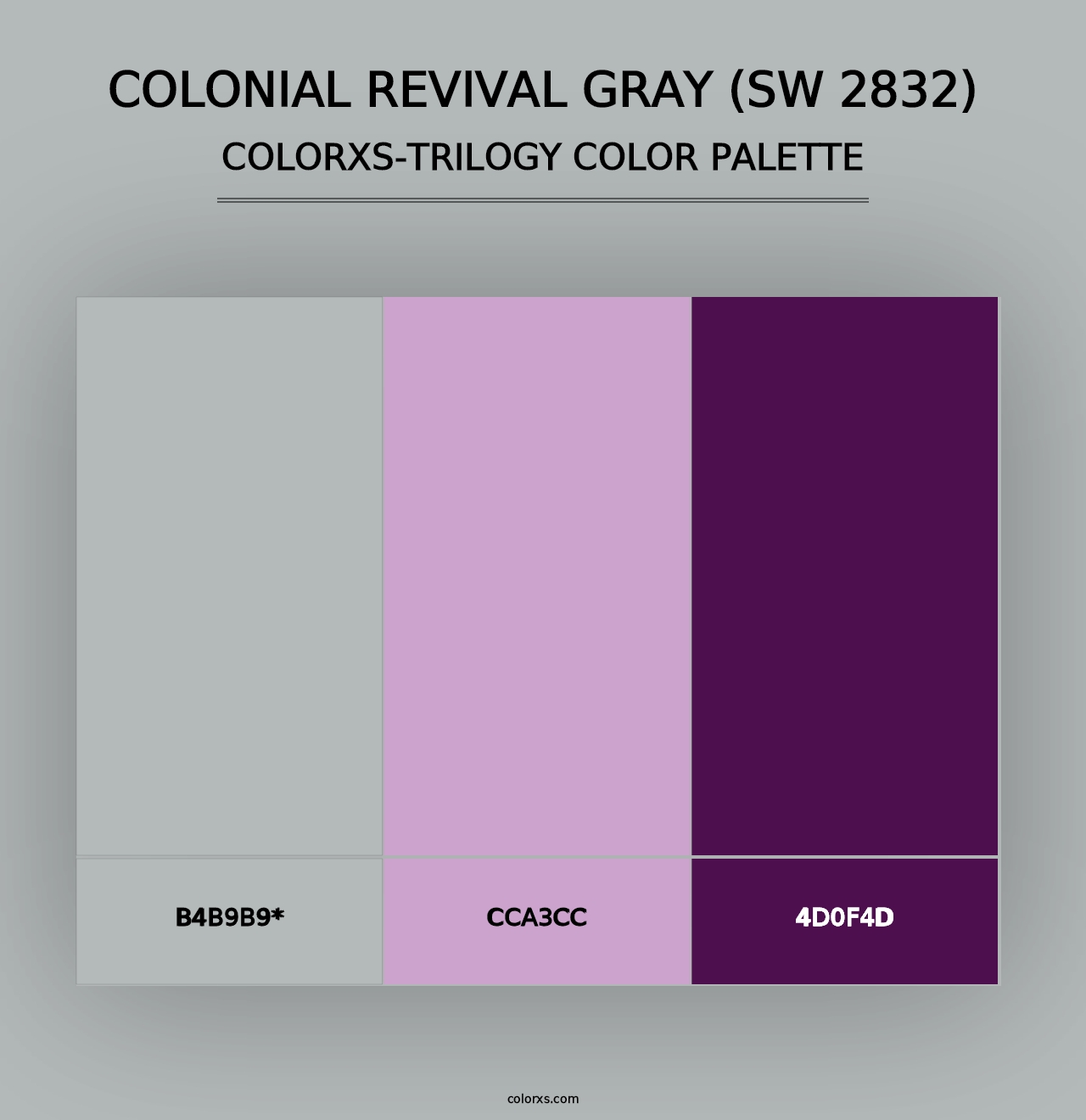 Colonial Revival Gray (SW 2832) - Colorxs Trilogy Palette