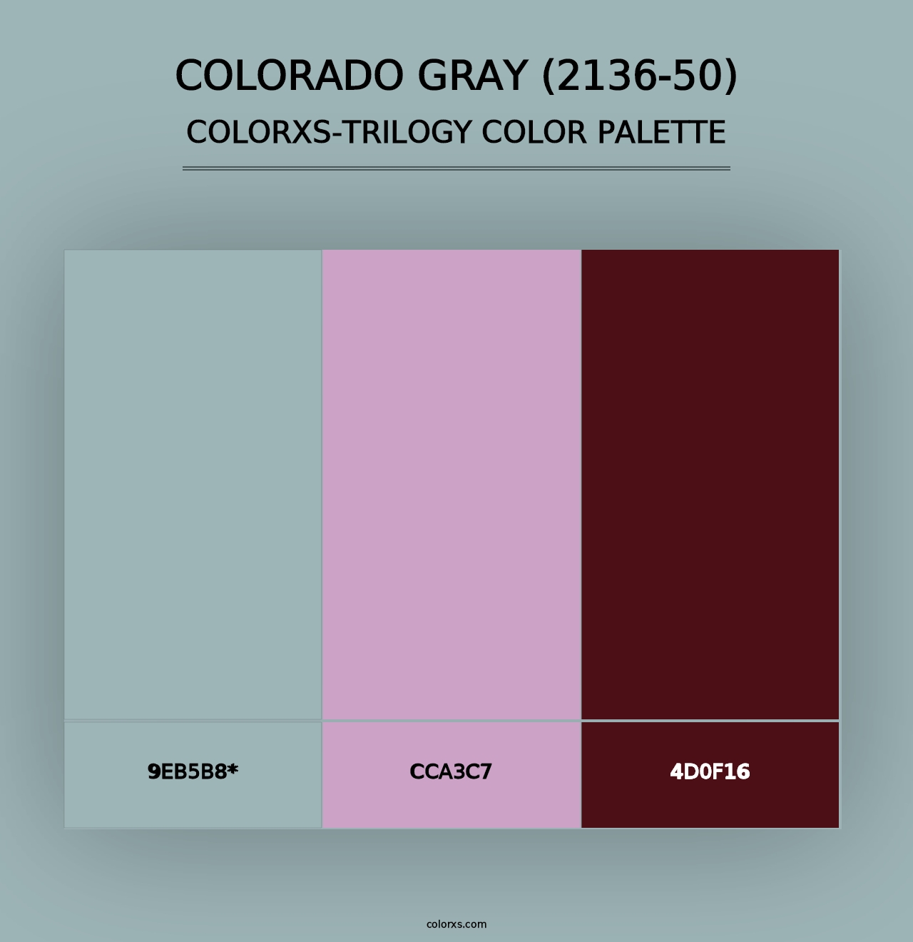 Colorado Gray (2136-50) - Colorxs Trilogy Palette