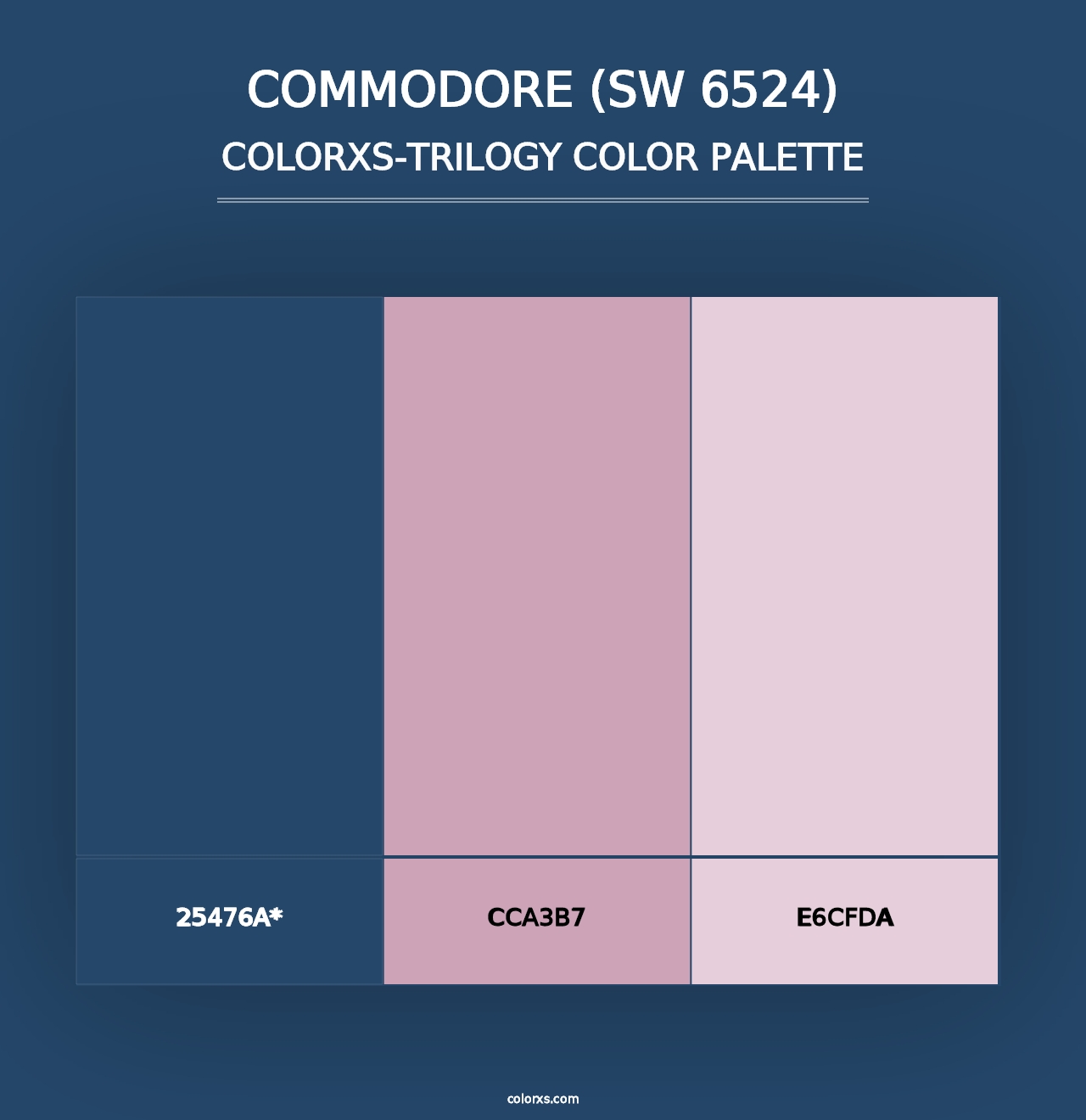 Commodore (SW 6524) - Colorxs Trilogy Palette