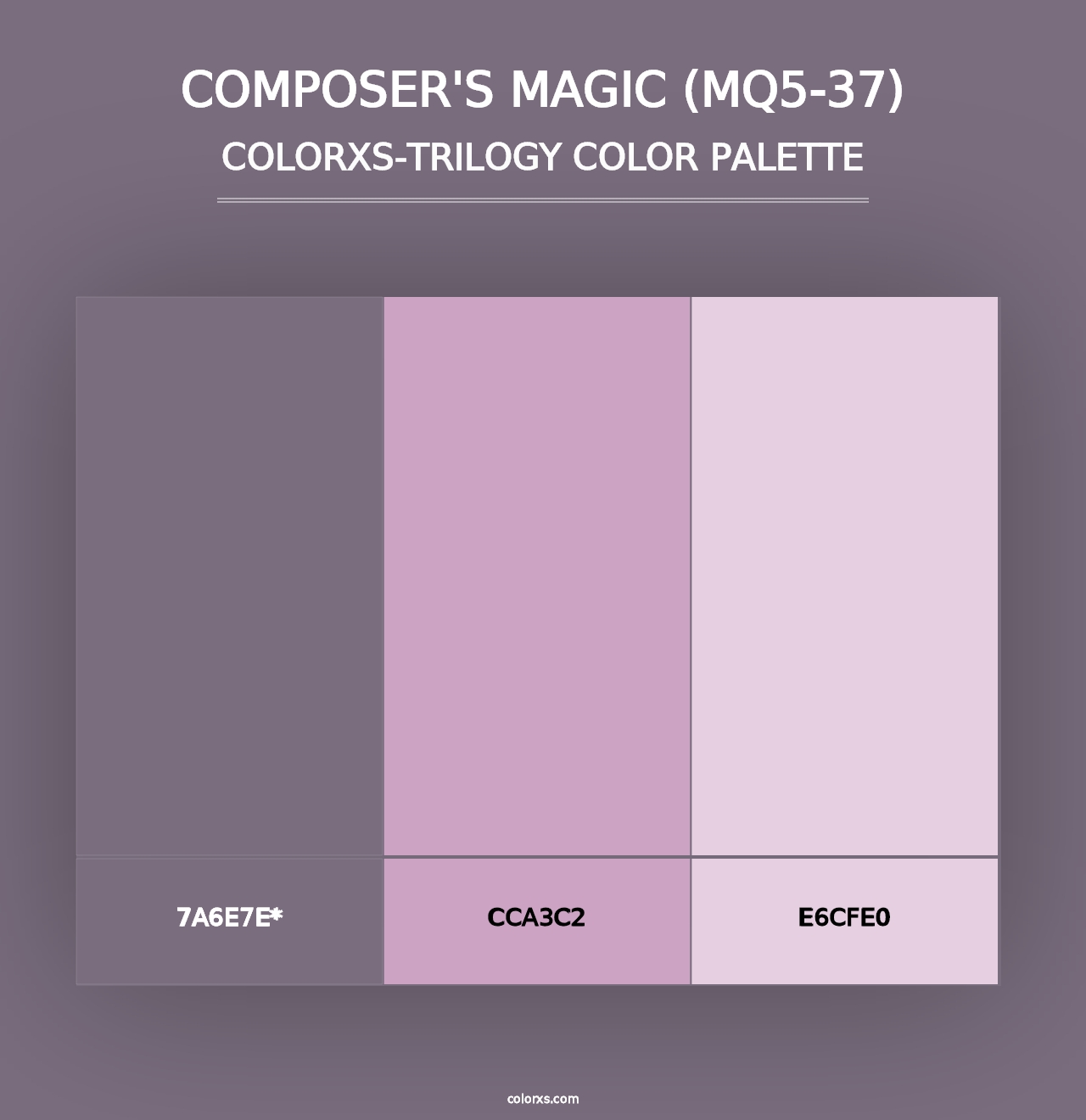 Composer'S Magic (MQ5-37) - Colorxs Trilogy Palette