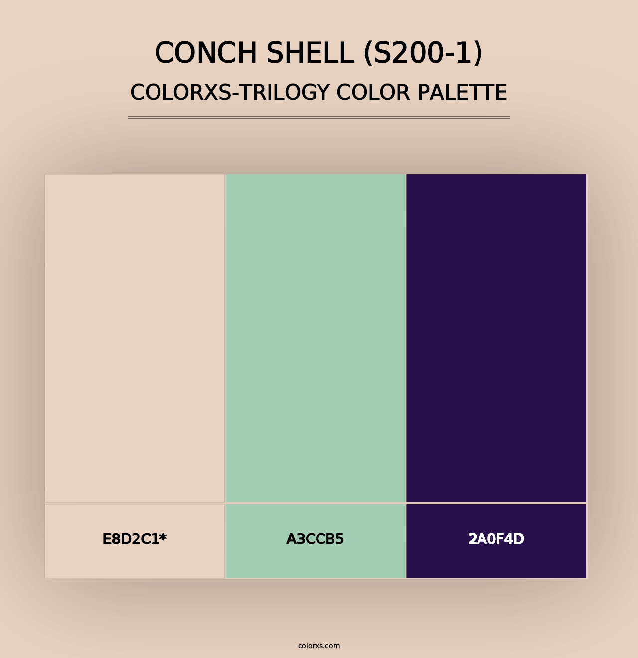 Conch Shell (S200-1) - Colorxs Trilogy Palette