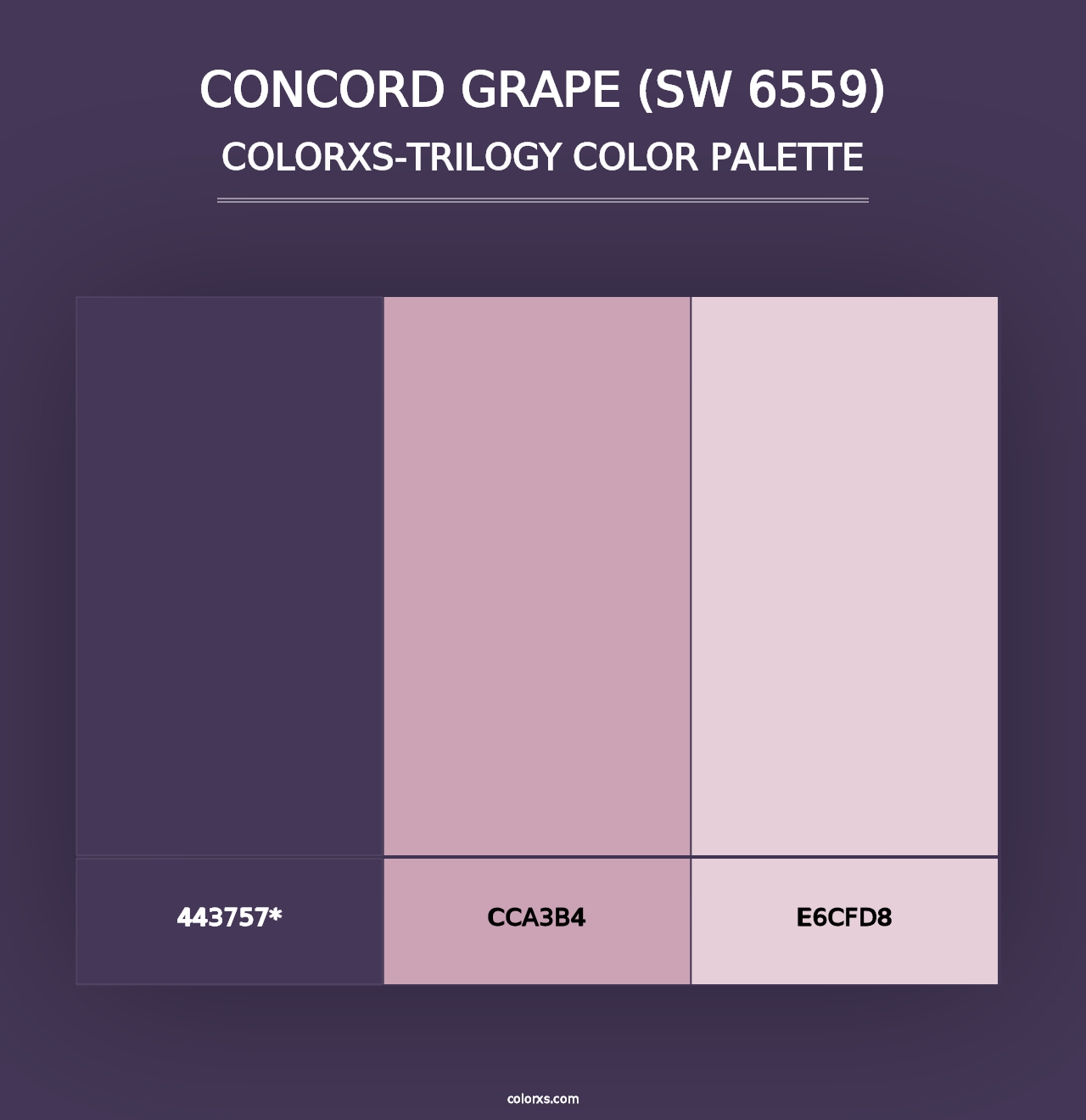 Concord Grape (SW 6559) - Colorxs Trilogy Palette