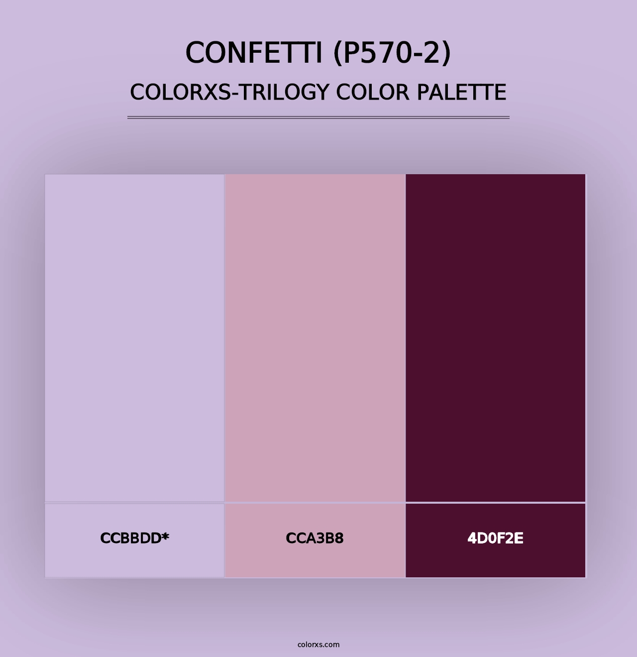 Confetti (P570-2) - Colorxs Trilogy Palette