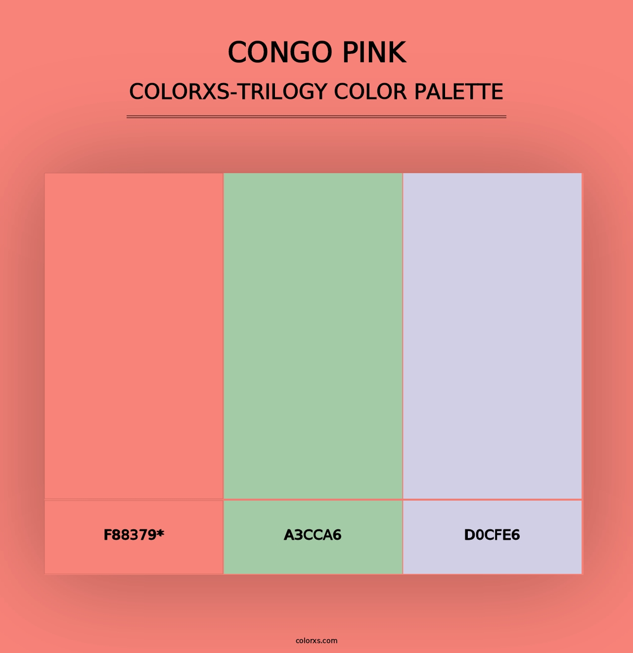 Congo Pink - Colorxs Trilogy Palette