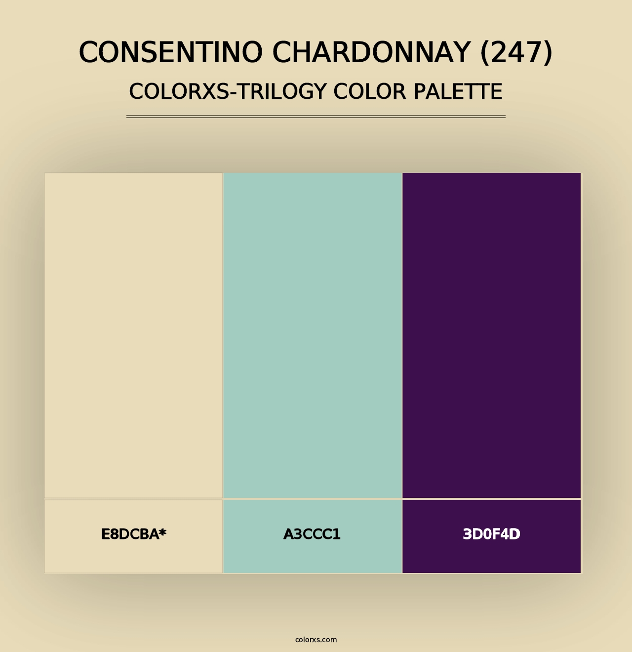 Consentino Chardonnay (247) - Colorxs Trilogy Palette