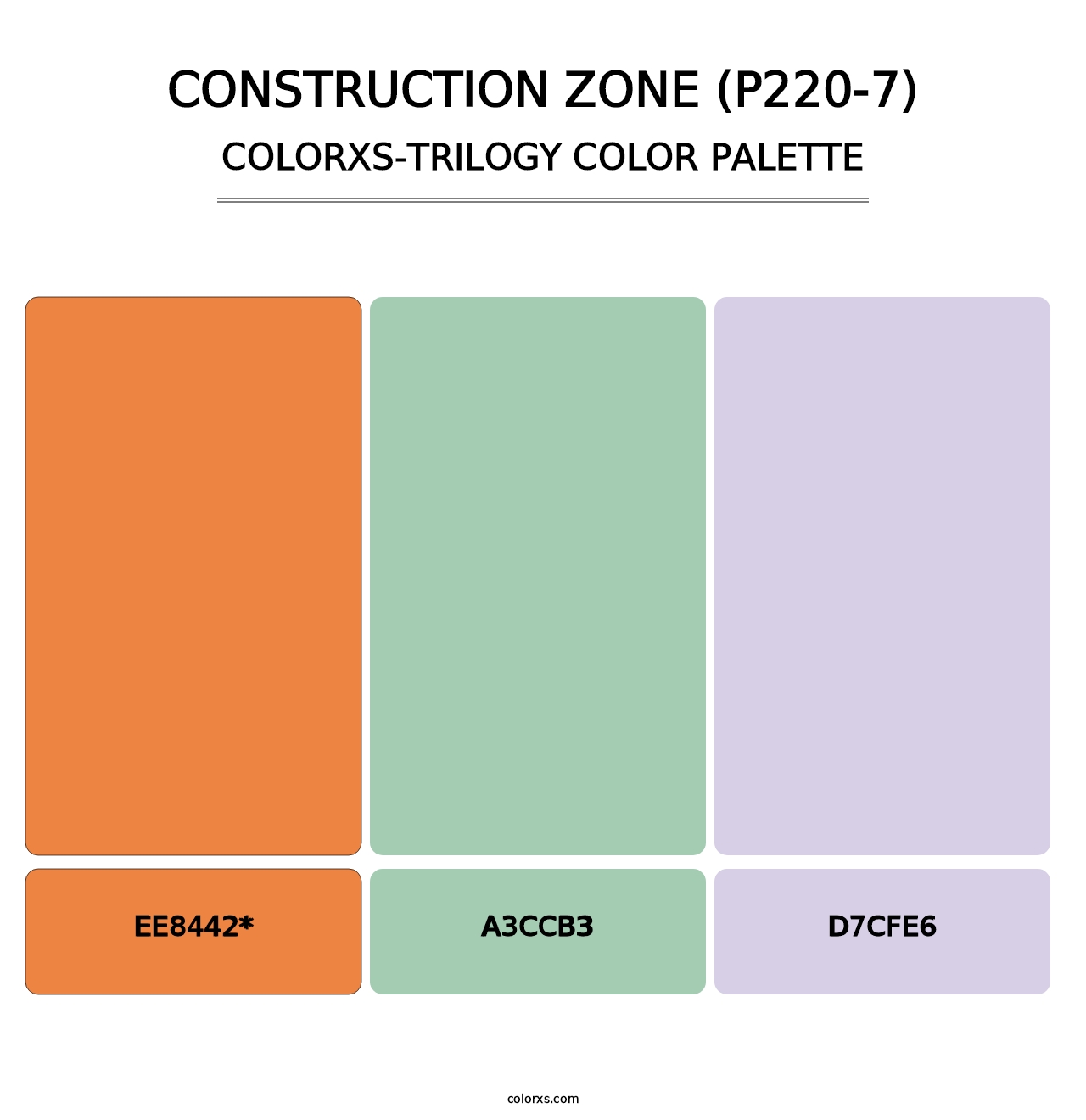 Construction Zone (P220-7) - Colorxs Trilogy Palette