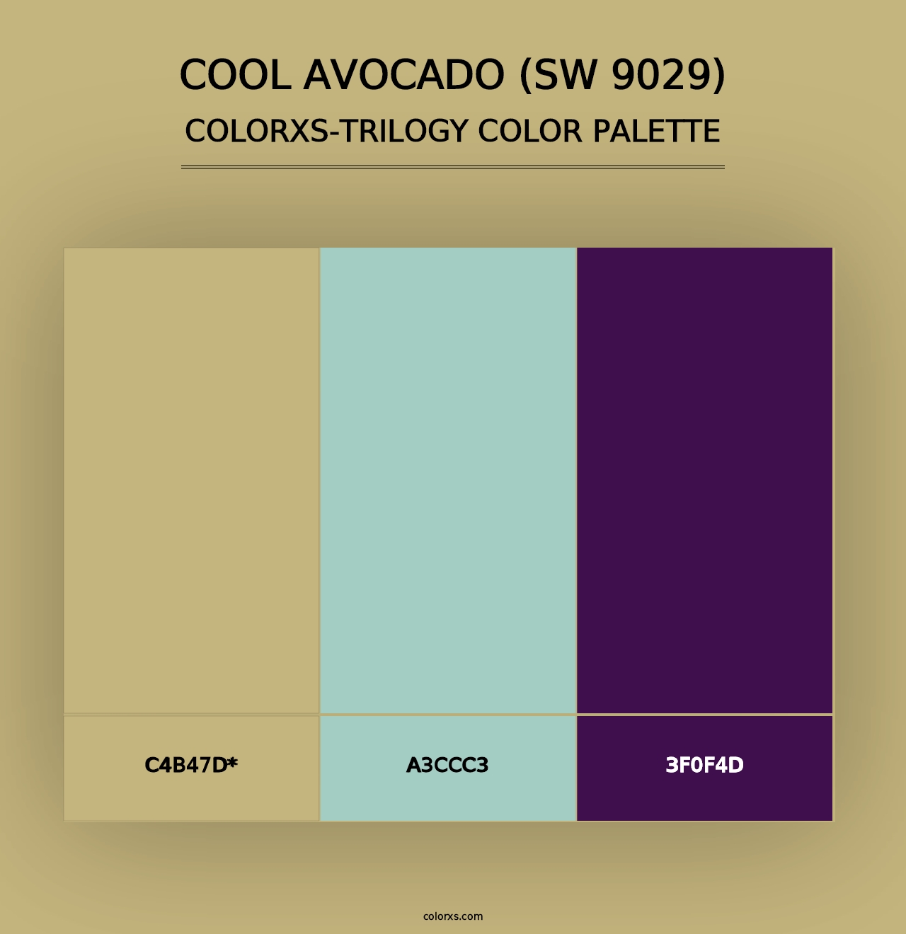 Cool Avocado (SW 9029) - Colorxs Trilogy Palette