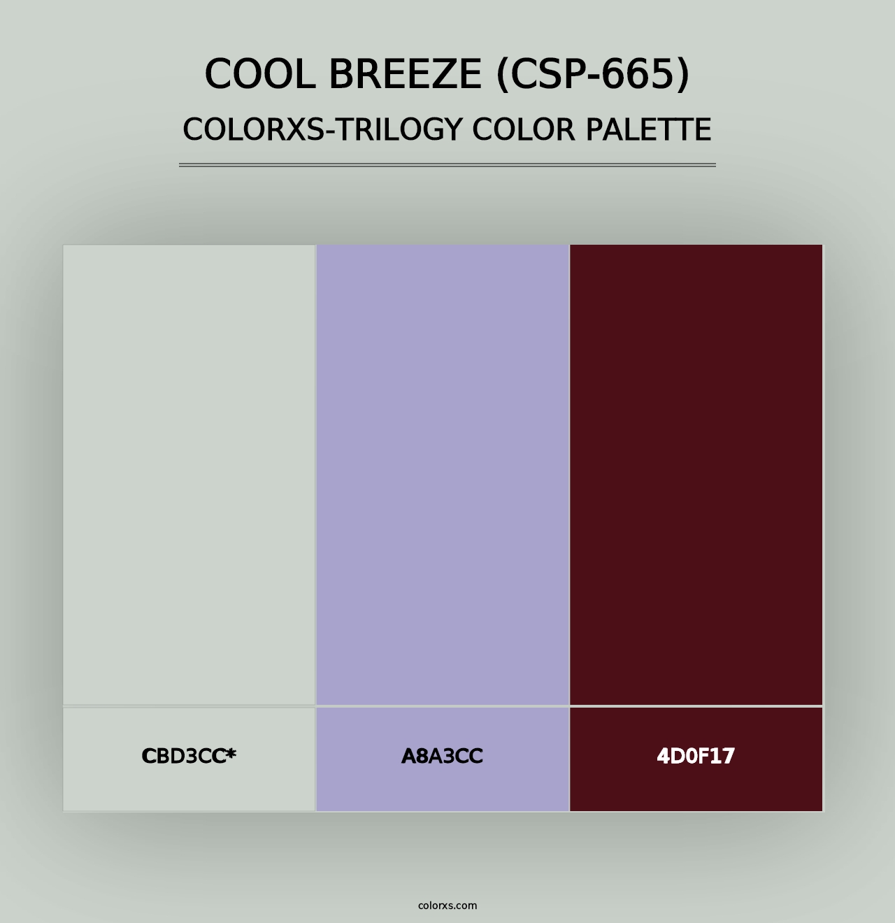 Cool Breeze (CSP-665) - Colorxs Trilogy Palette