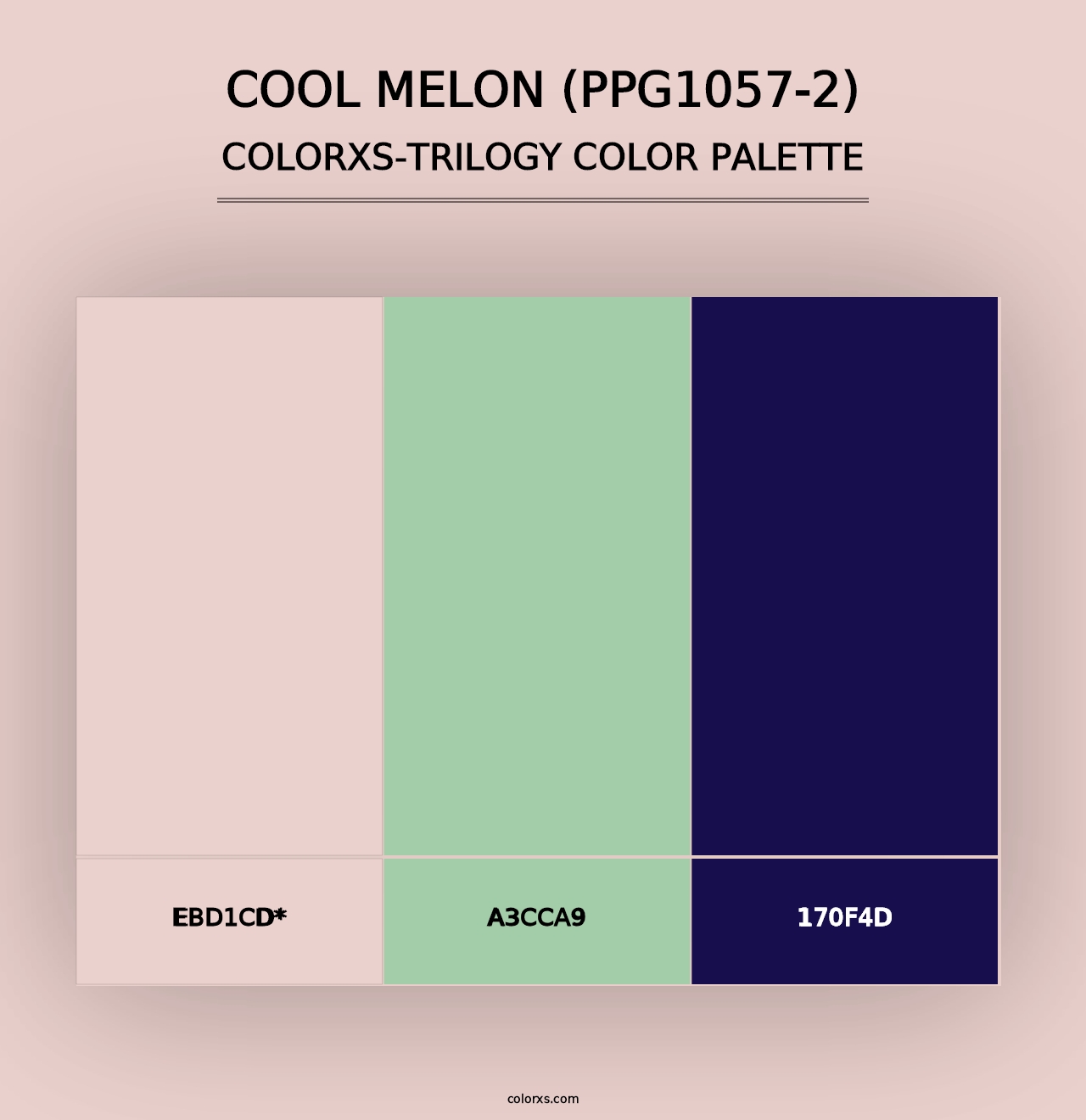 Cool Melon (PPG1057-2) - Colorxs Trilogy Palette