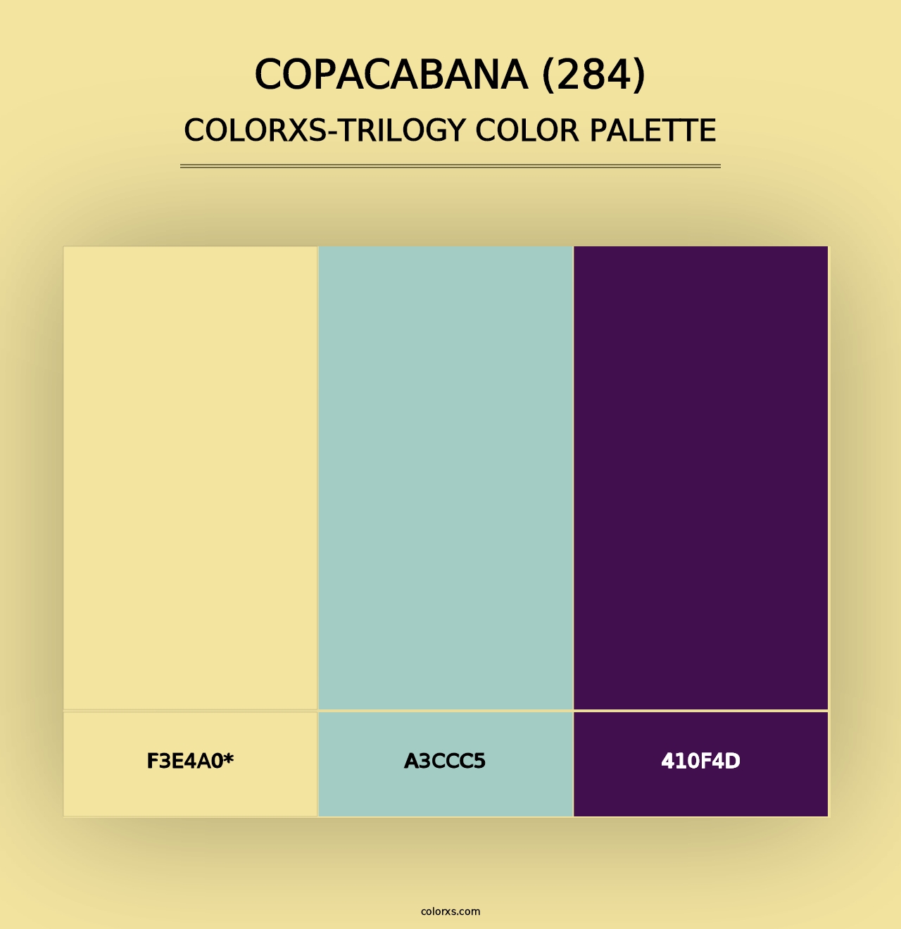 Copacabana (284) - Colorxs Trilogy Palette