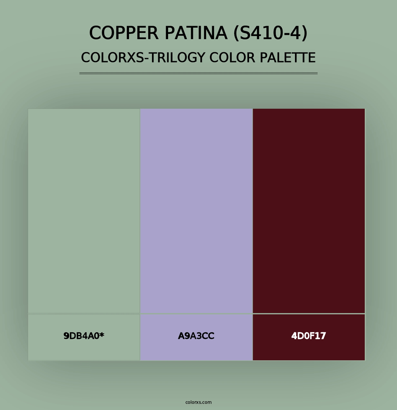 Copper Patina (S410-4) - Colorxs Trilogy Palette