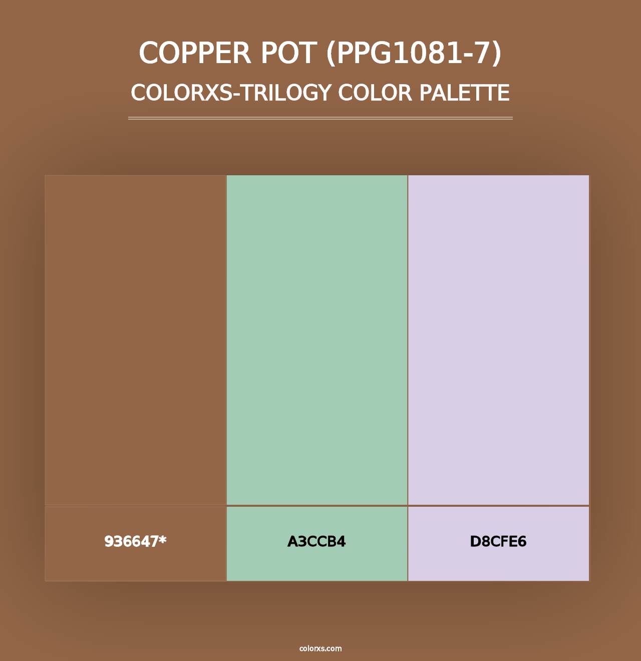 Copper Pot (PPG1081-7) - Colorxs Trilogy Palette