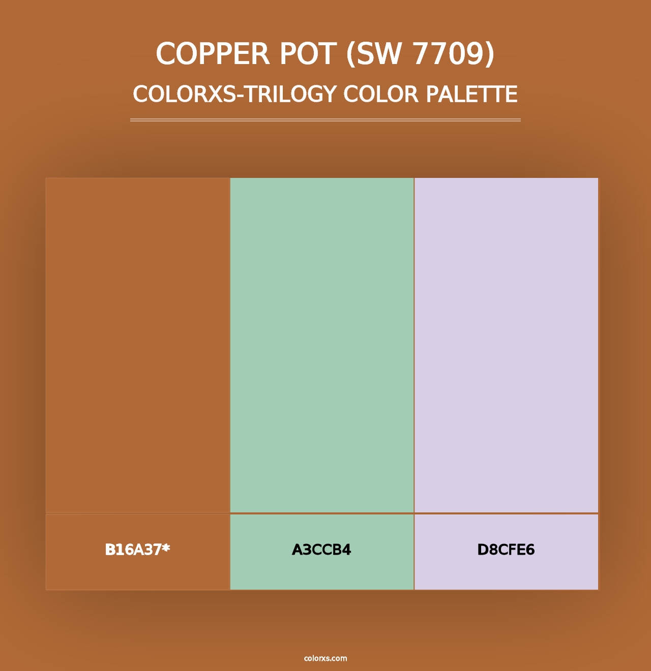 Copper Pot (SW 7709) - Colorxs Trilogy Palette