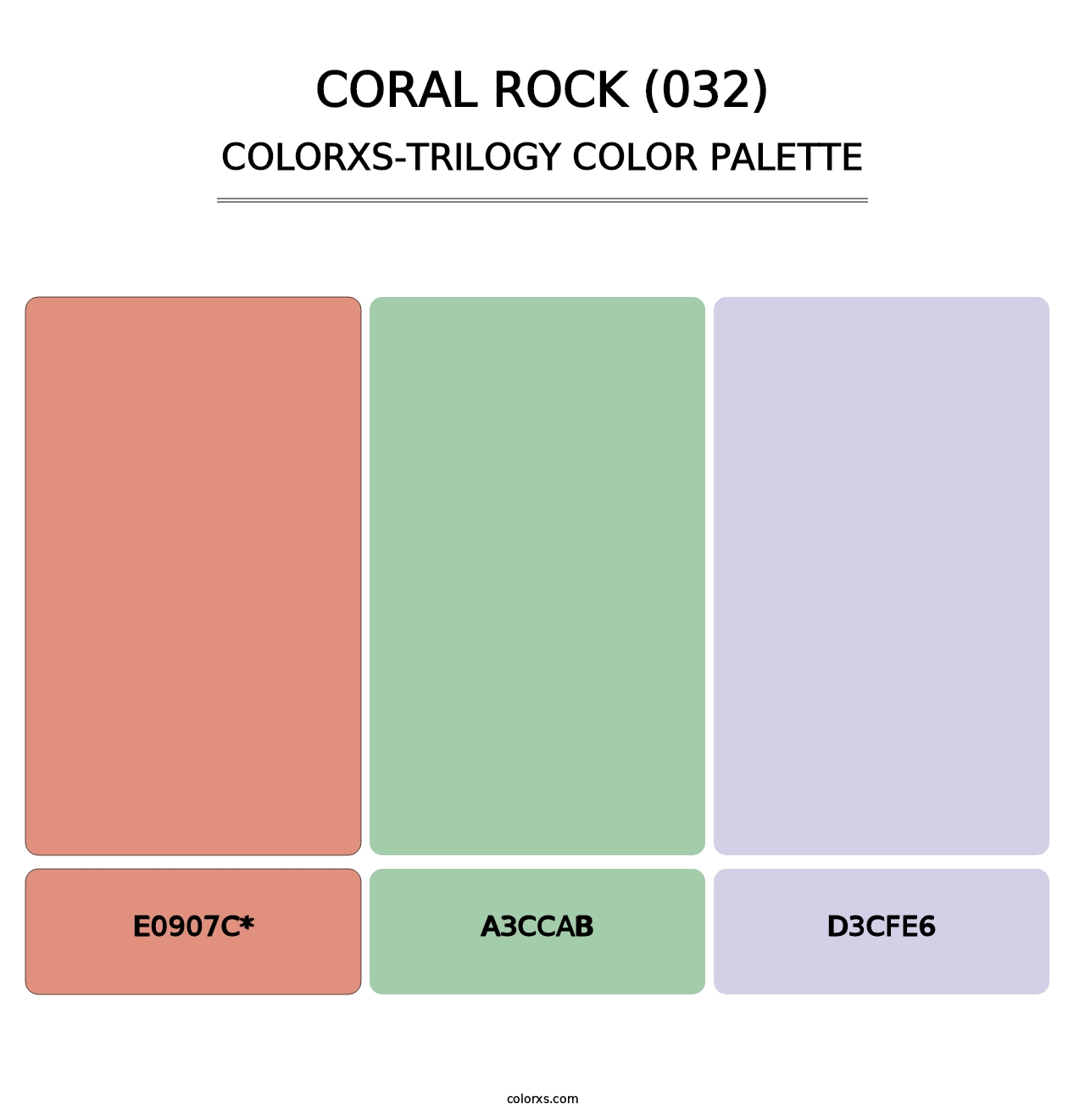 Coral Rock (032) - Colorxs Trilogy Palette