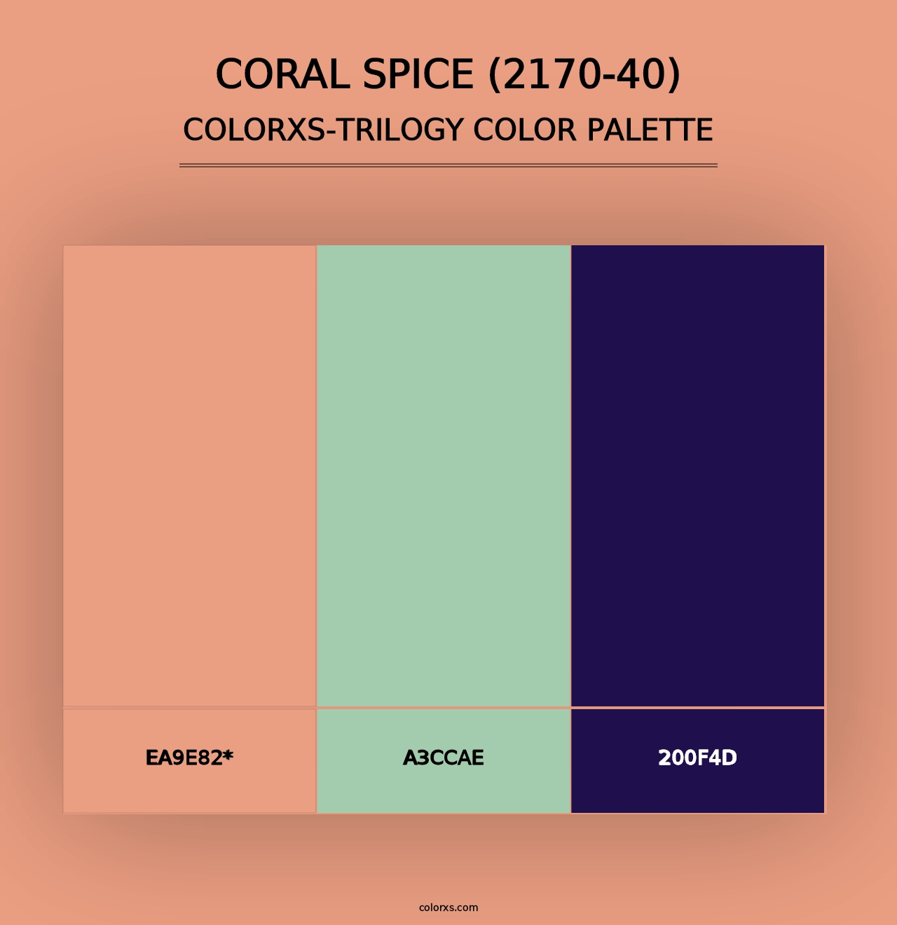 Coral Spice (2170-40) - Colorxs Trilogy Palette