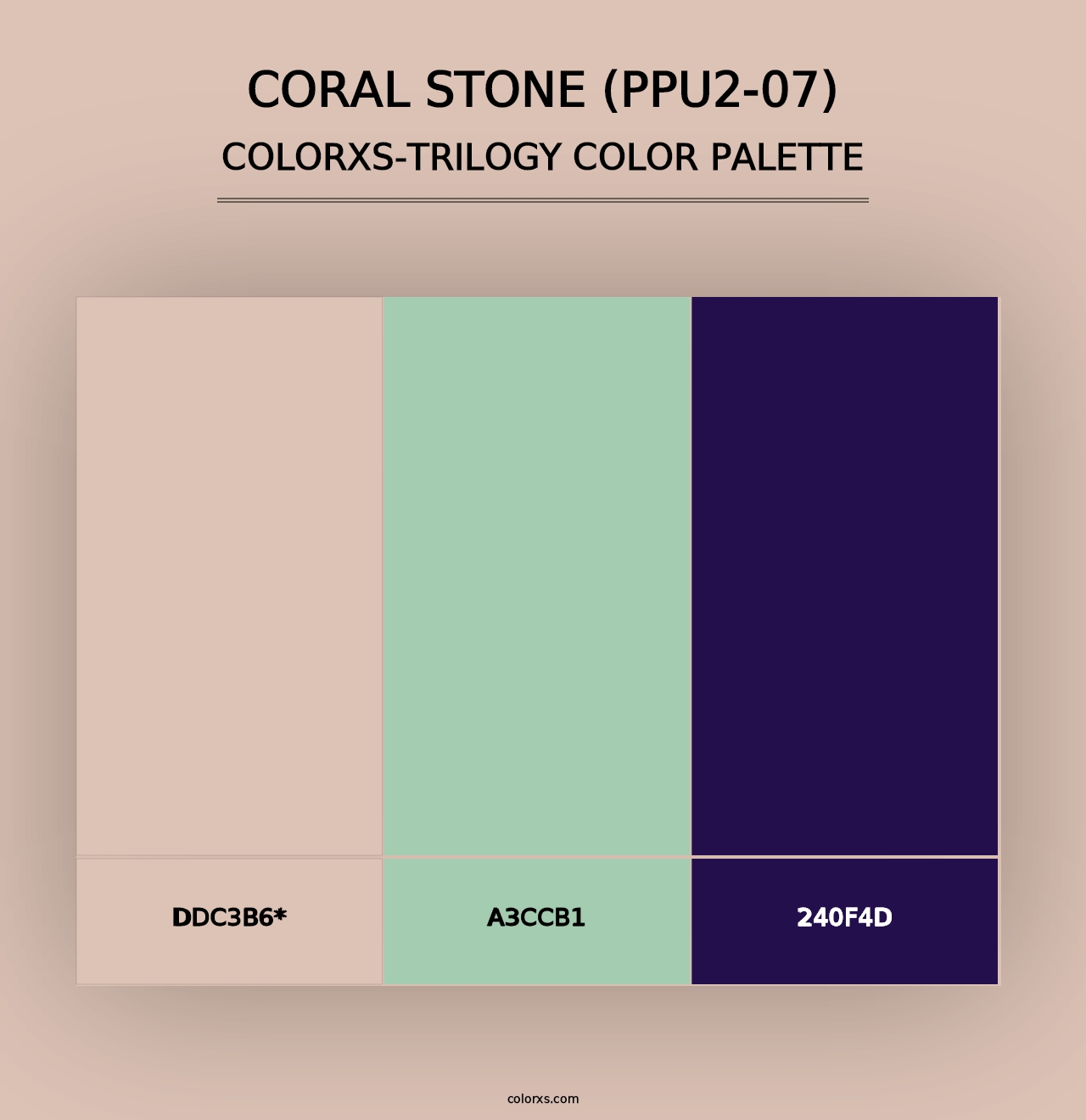 Coral Stone (PPU2-07) - Colorxs Trilogy Palette