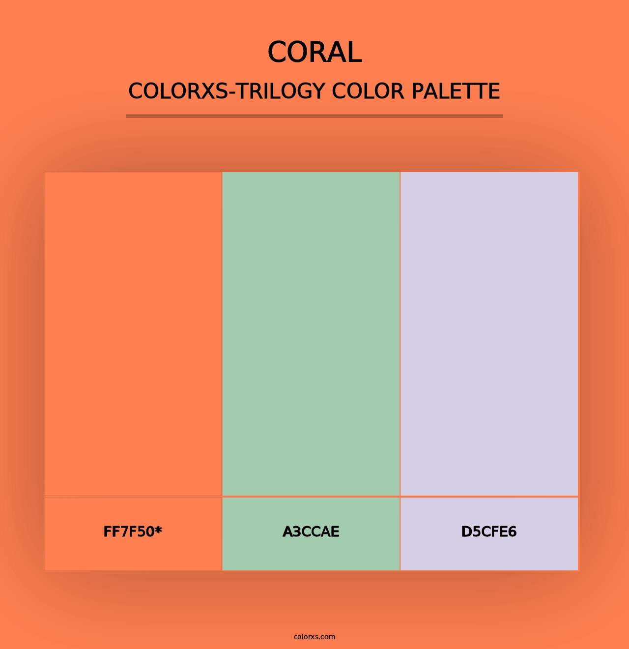 Coral - Colorxs Trilogy Palette